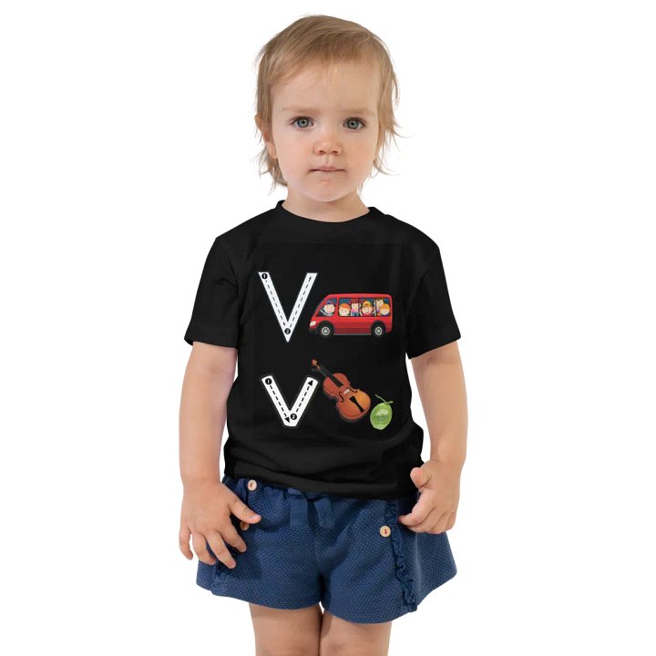 JoBeth Design  Black Vv 🎻 Toddler T-Shirt👚 product image (1)