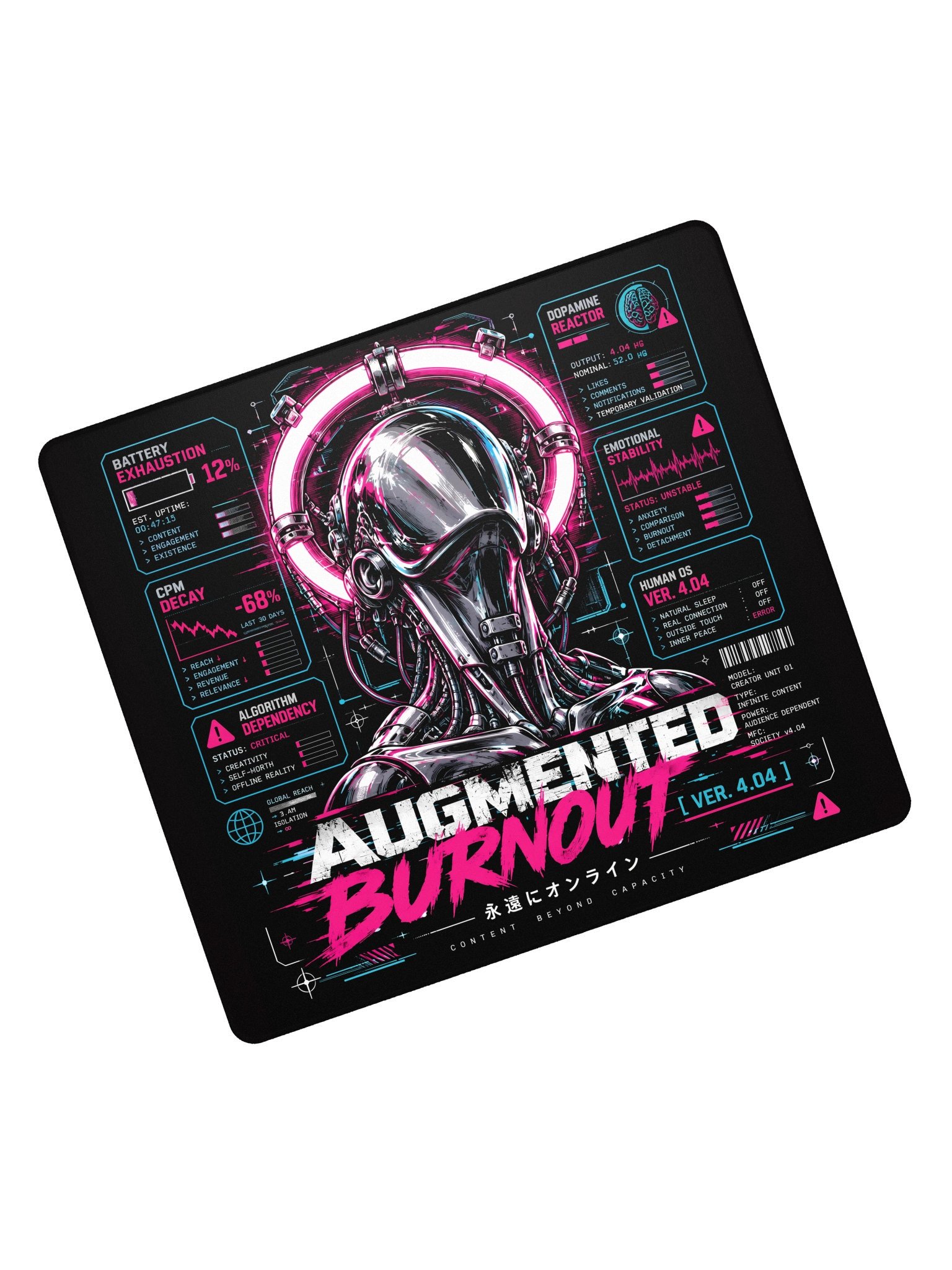The Augmented Burnout Extended Gaming Mouse Pad product image (7)