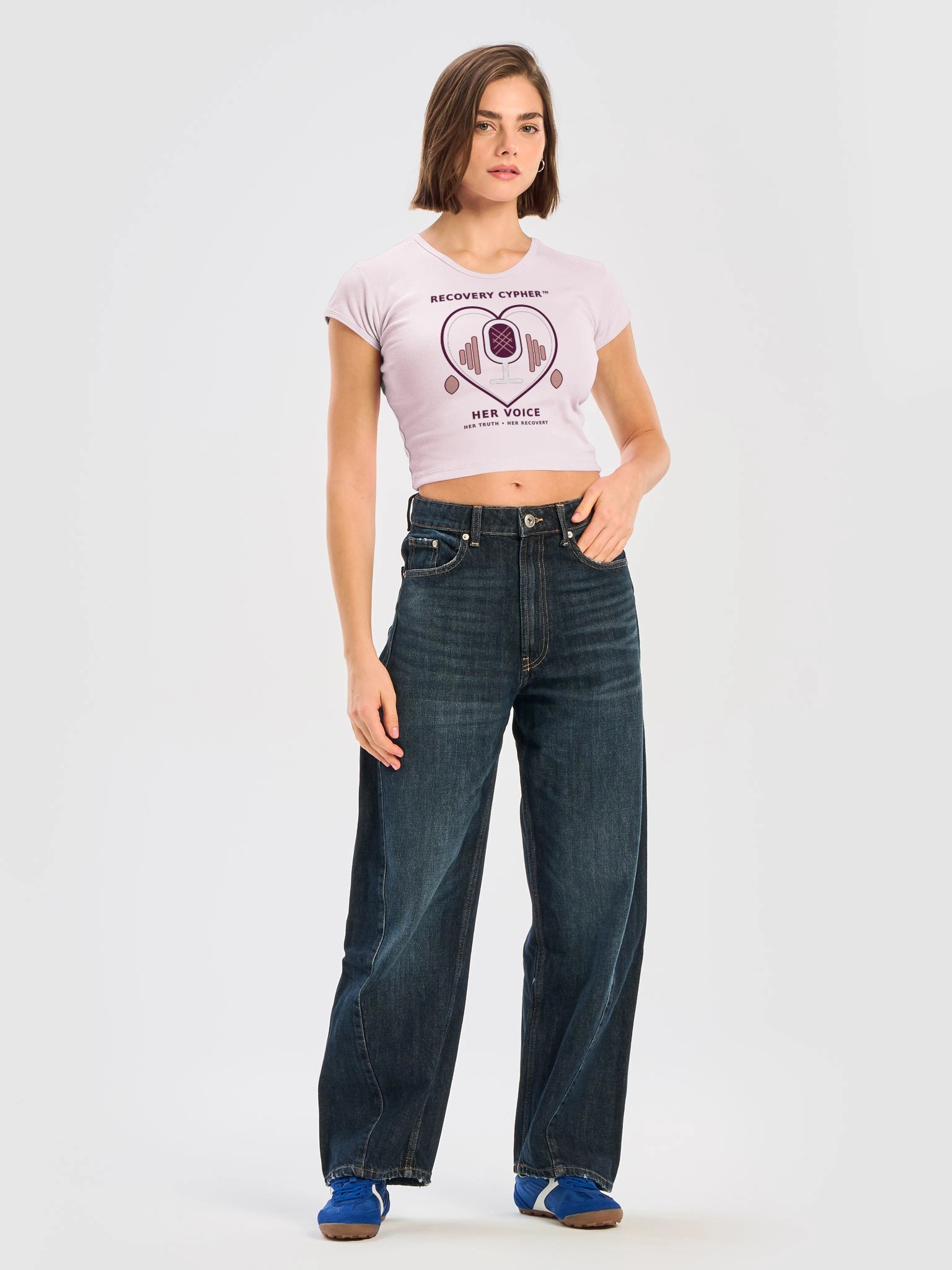 Recovery Cypher™ — Her Voice. Her Truth. Her Recovery. Crop Top product image (5)