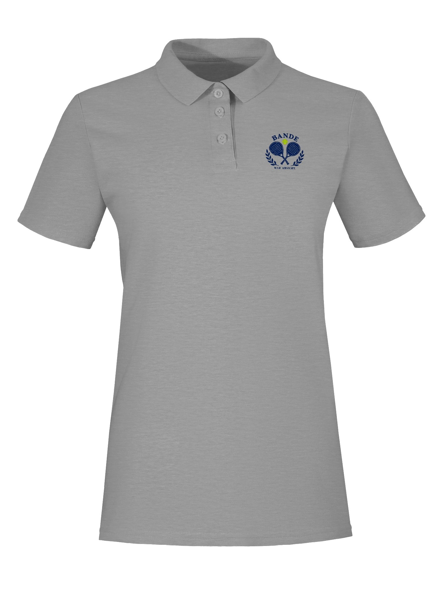 BANDE WAR ABSICHT. Damen Padel Poloshirt – Sport Grey product image (7)