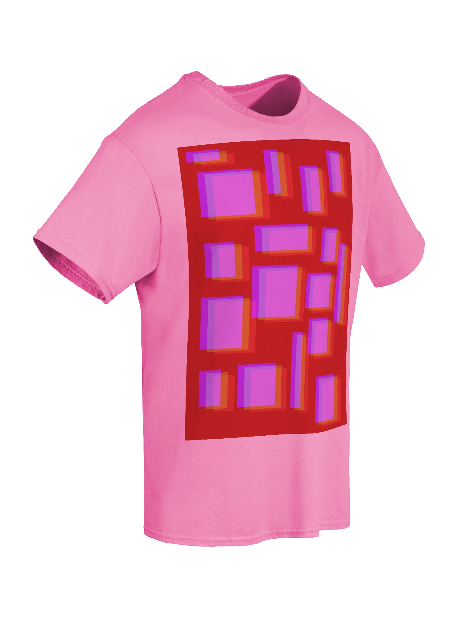 Vibrant Layered Rectangles T-Shirt product image (8)