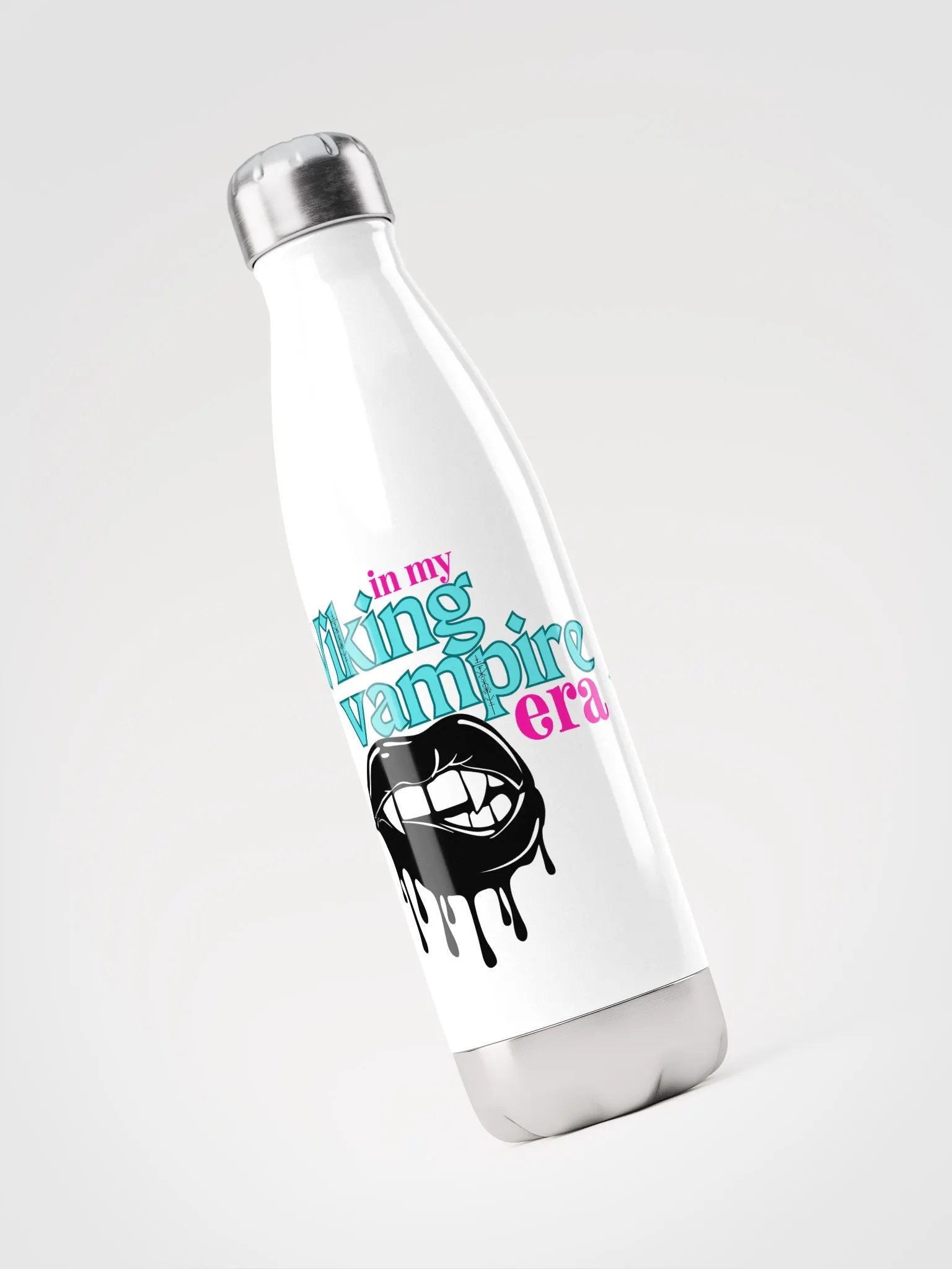 Viking Vampire Heartbeat Stainless Steel Water Bottle product image (1)
