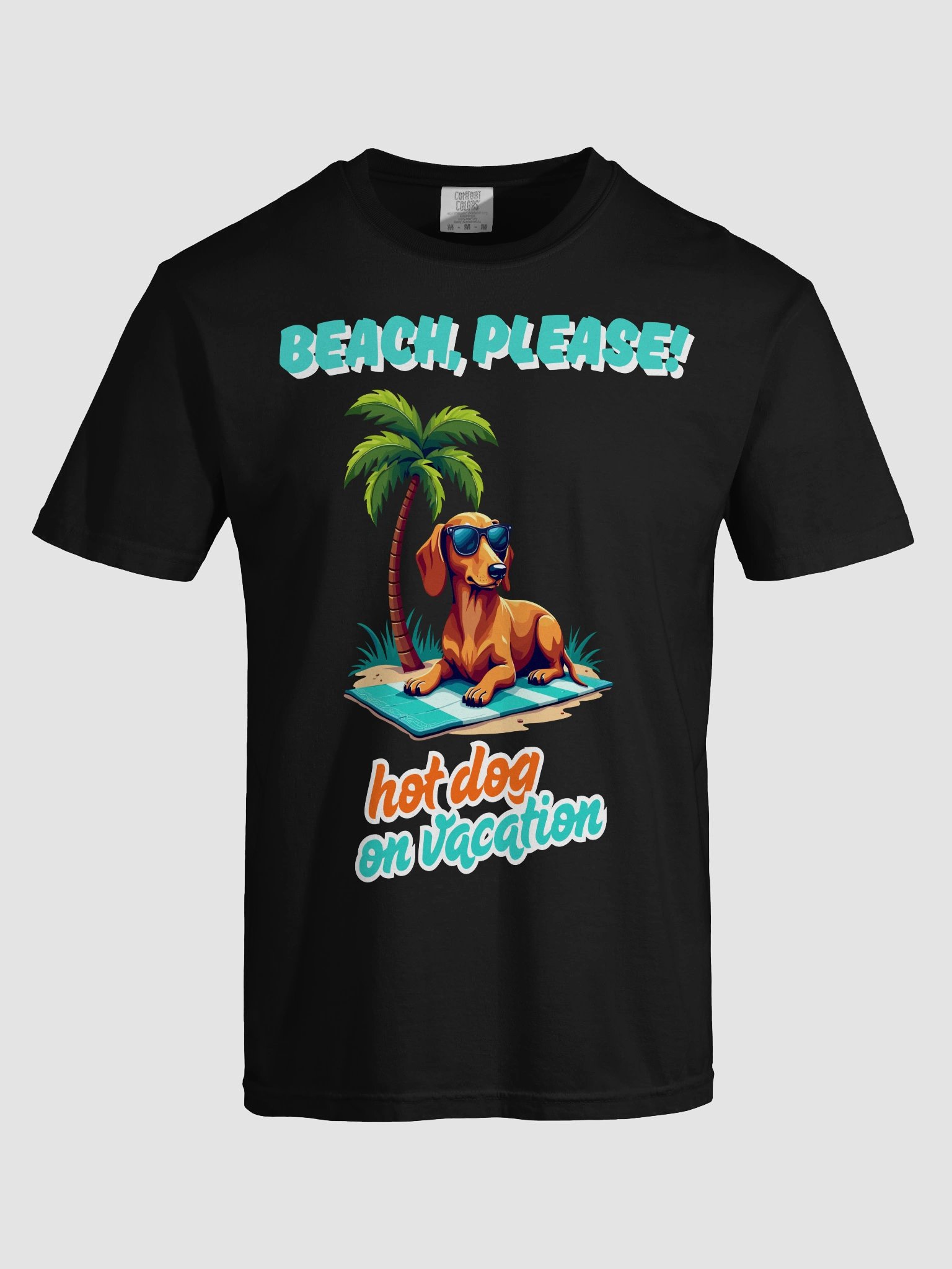 Beach, Please! – Chillaxin’ Dachshund Tee product image (7)