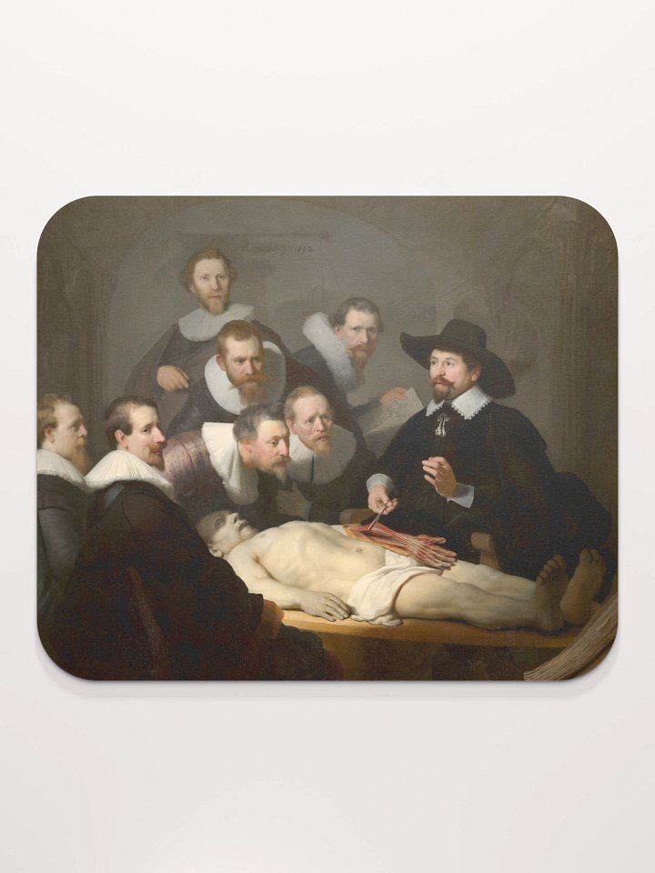 Rembrandt – The Anatomy Lesson of Dr. Nicolaes Tulp – Mouse Pad product image (2)