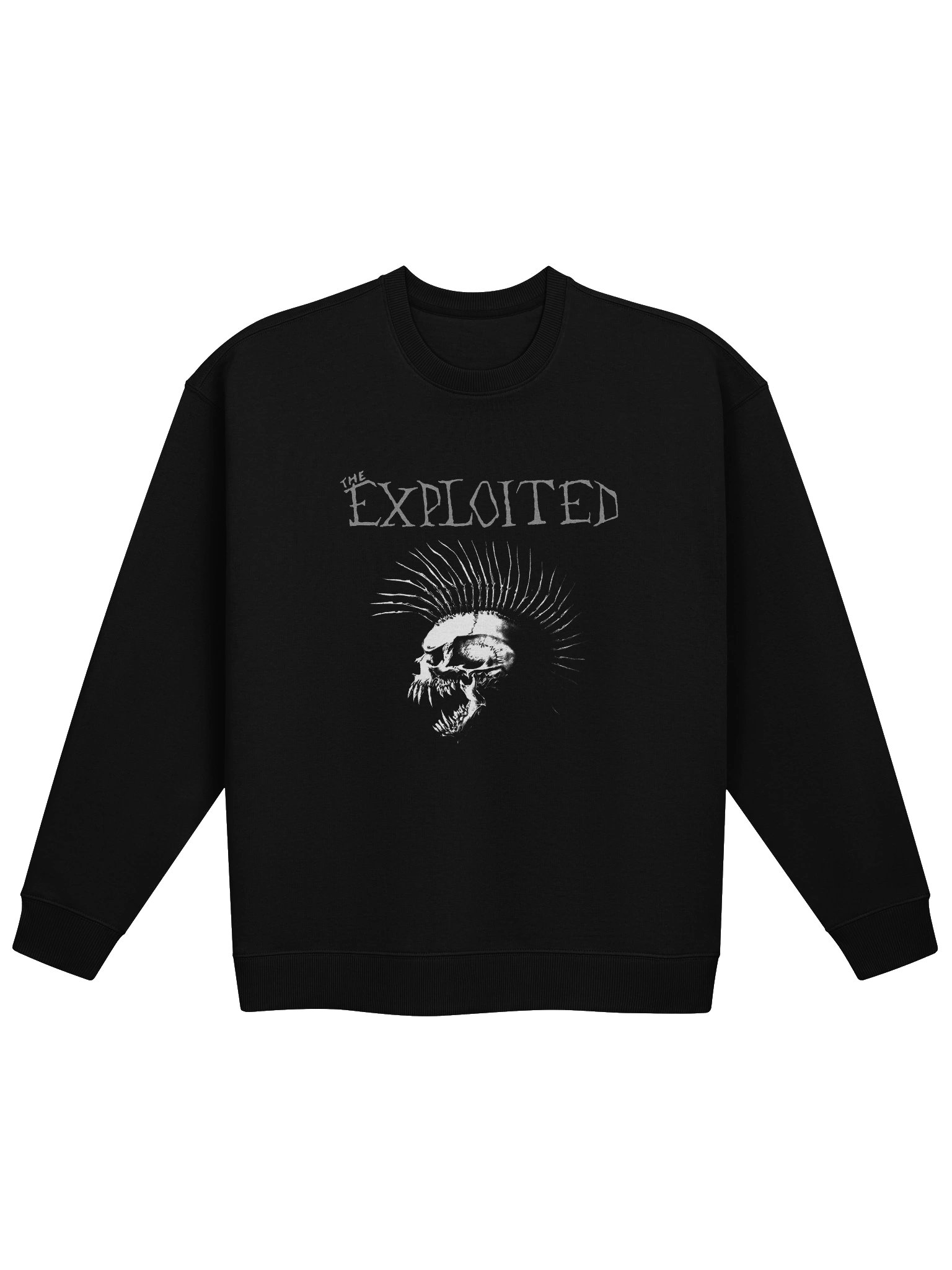 The Exploited Mohawk Skull Graphic Crewneck | Stanley/Stella SASU025 Heavyweight Sweater product image (1)