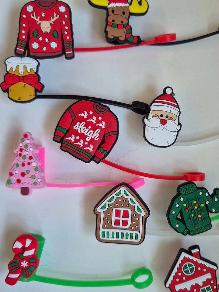 Christmas straw covers product image (1)