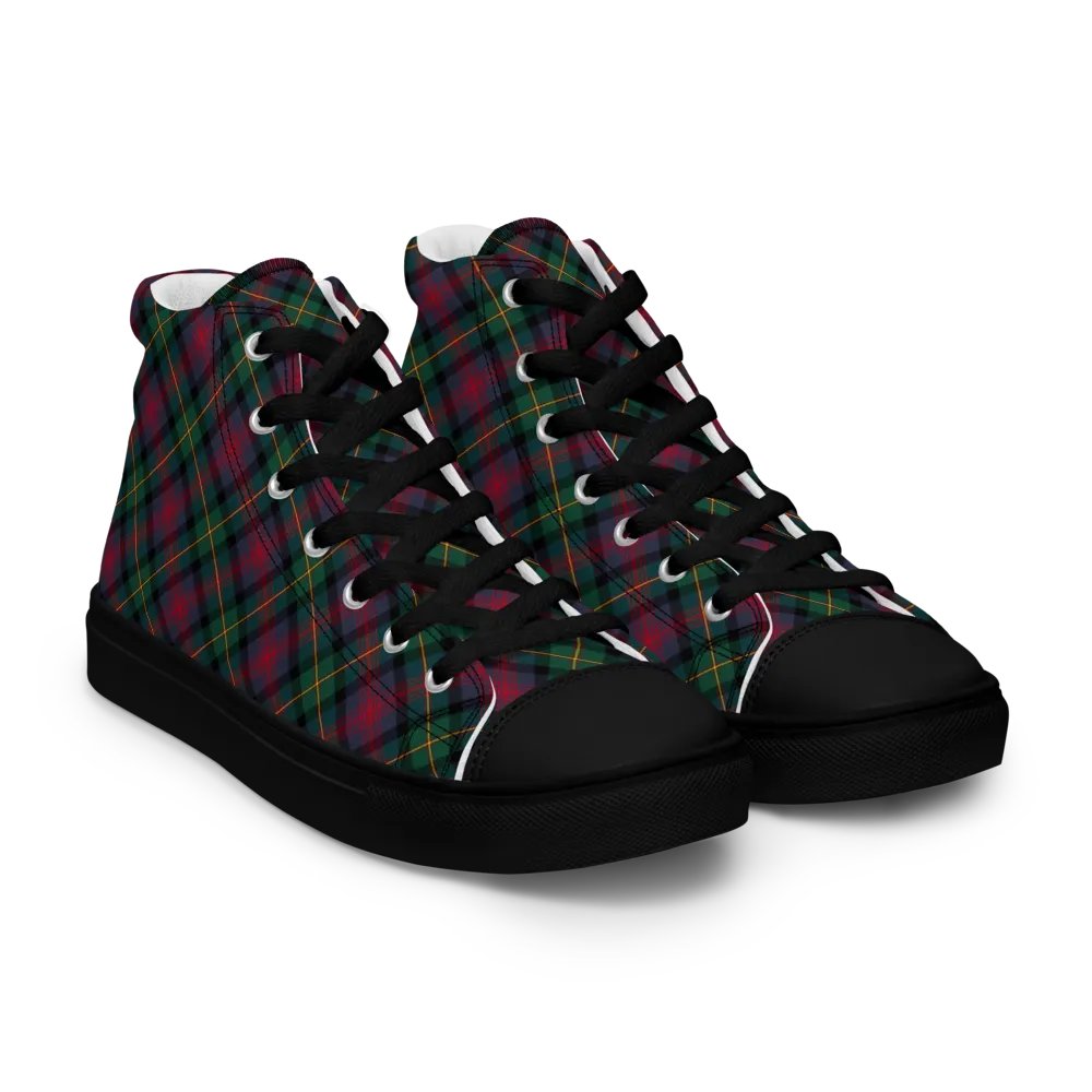 Logan Tartan Men's High Top Shoes product image (1)