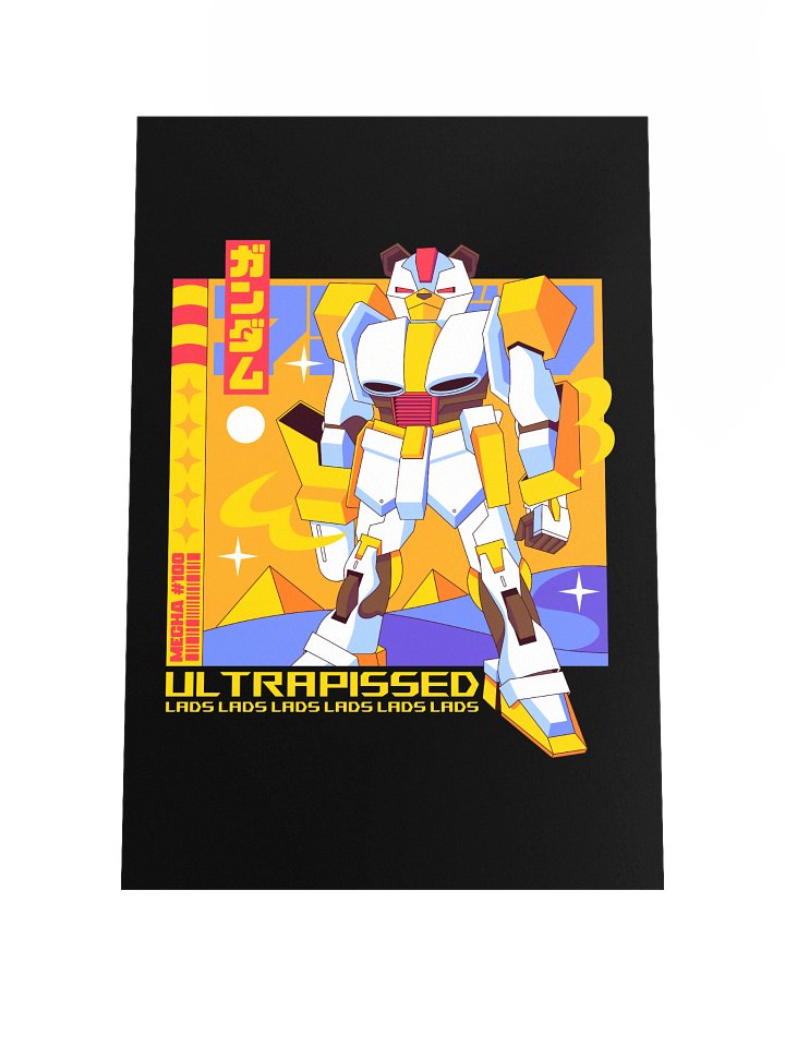 Mecha Bear Paper Poster Print product image (1)