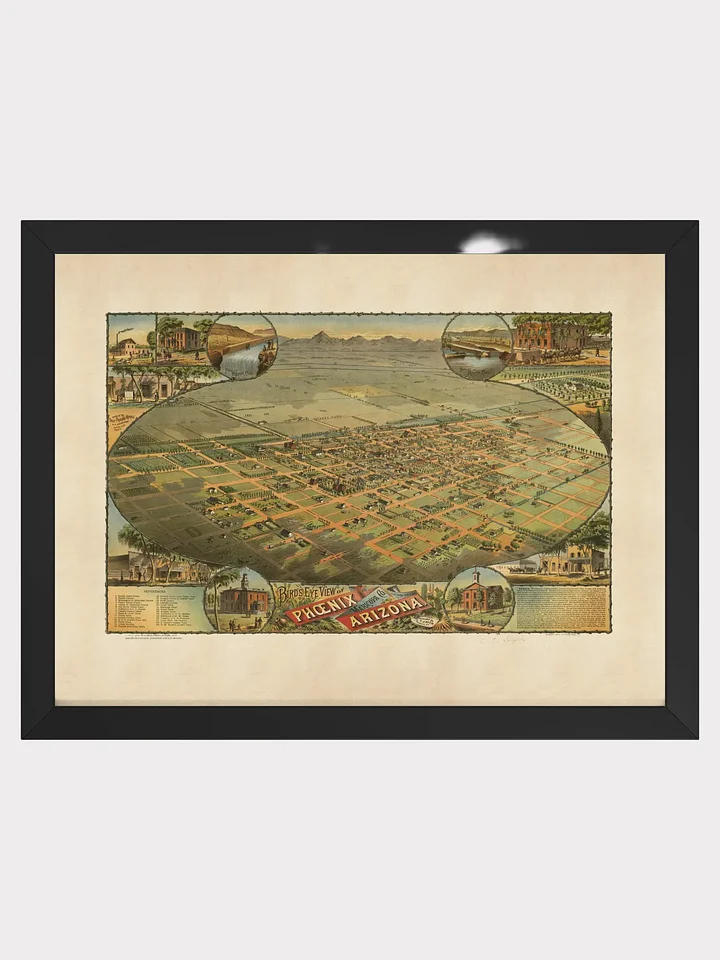 Phoenix Arizona 1885 (Framed Poster Print) product image (1)