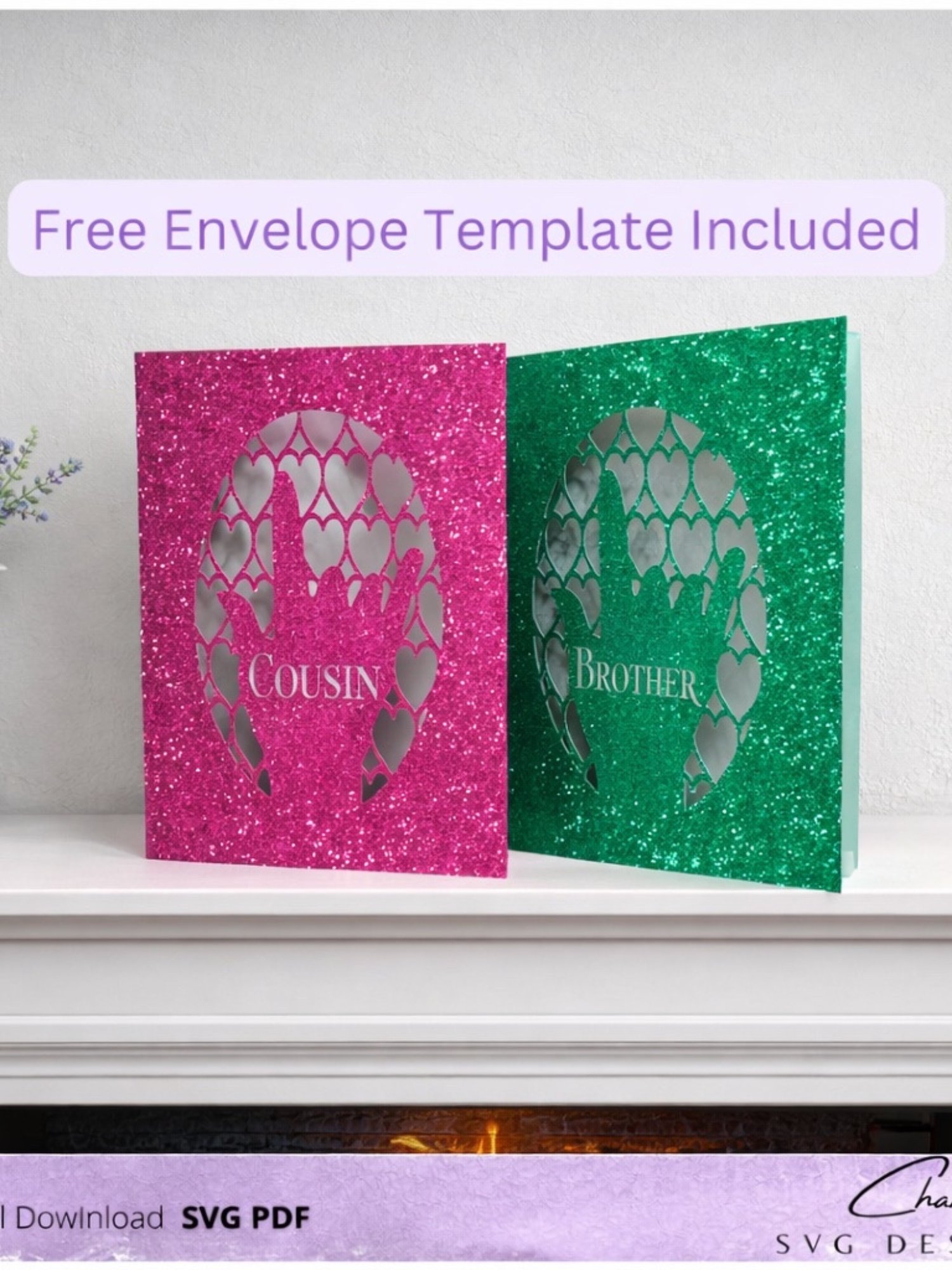 I Love You in ASL Mega Greeting Card Bundle SVG with Bonus Envelope Template product image (3)