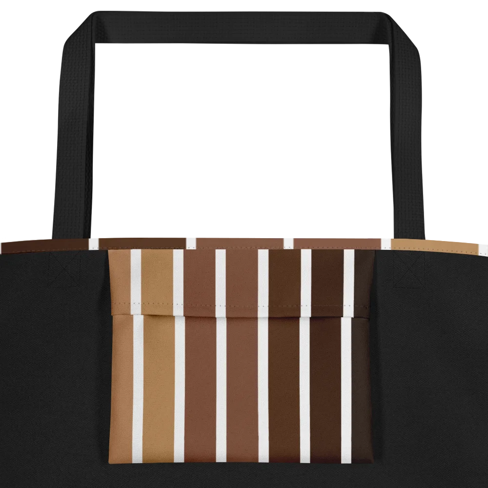 Melanin Stripes Everyday Tote Bag for Black Women product image (2)