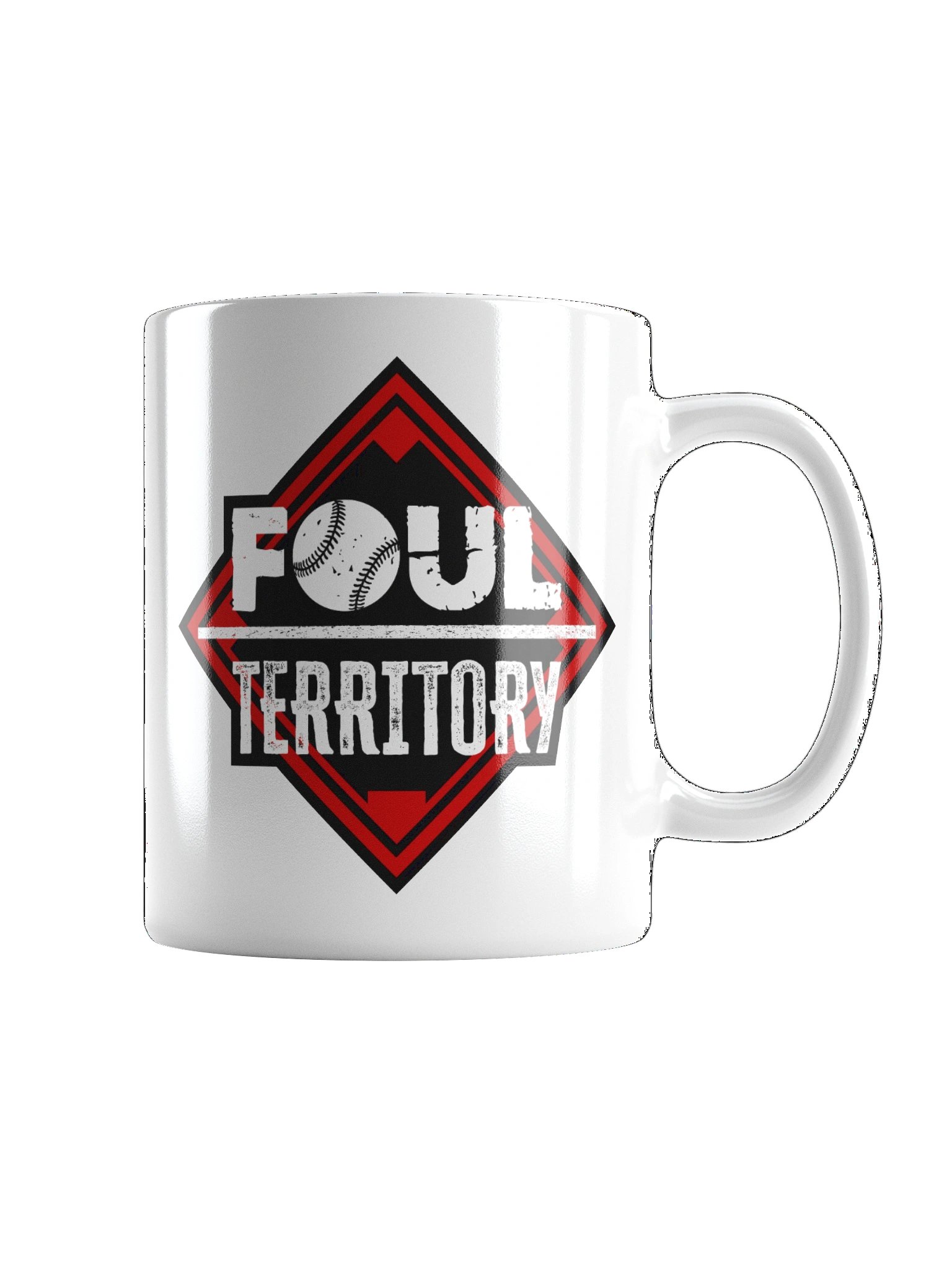 Foul Territory Glossy White Mug product image (1)