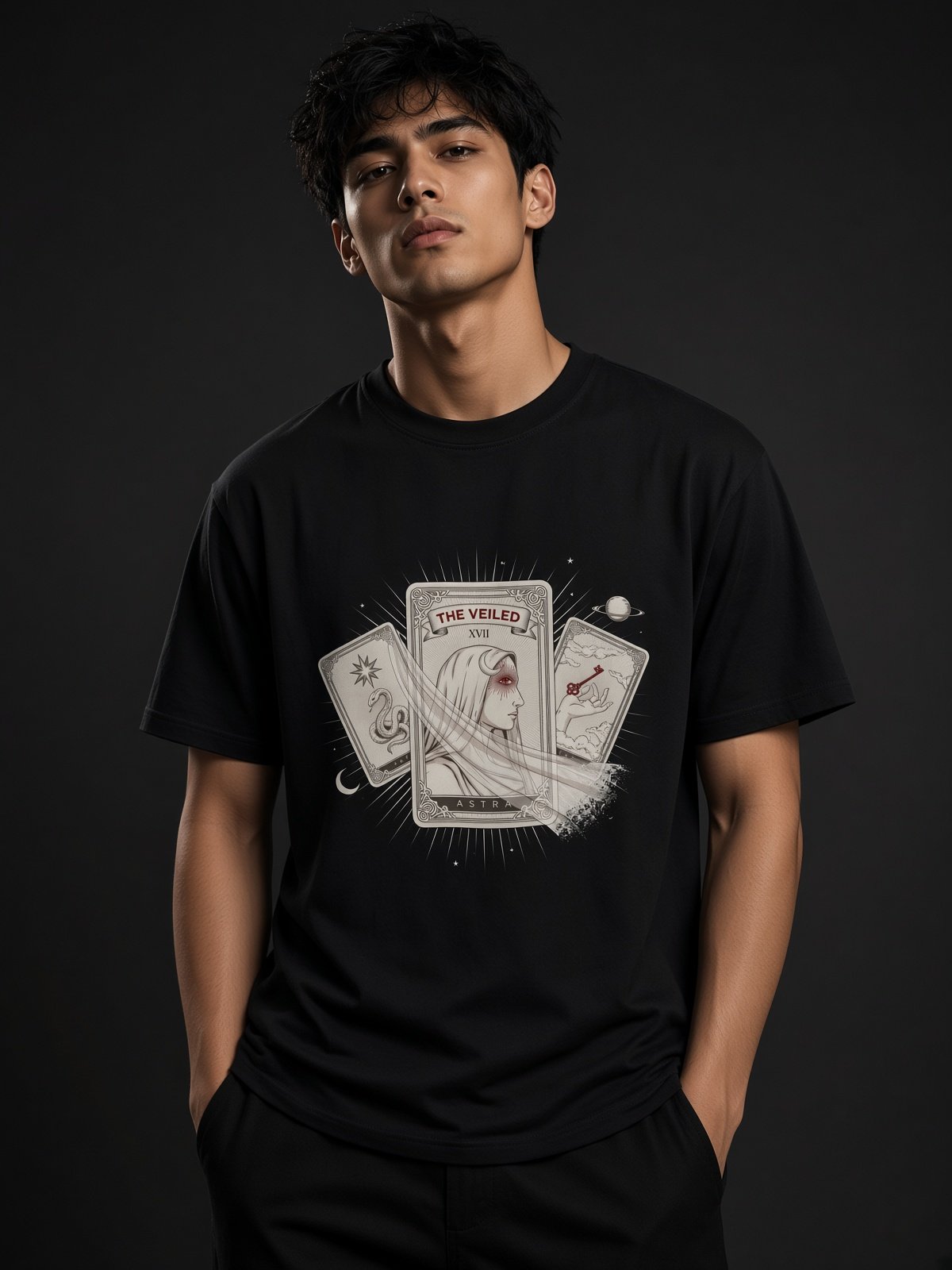 The Veiled (Major Arcana XVII) – Premium Heavyweight Graphic Tee product image (1)