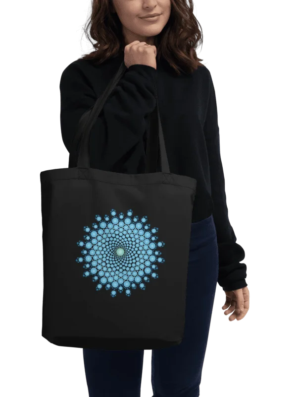 Blue Dot Mandala Eco-Friendly Organic Tote Bag product image (1)