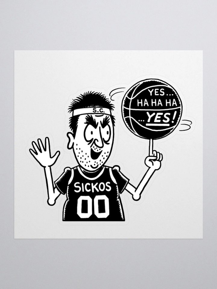 Sickos Committee #1 Basketball Fan Sticker product image (2)