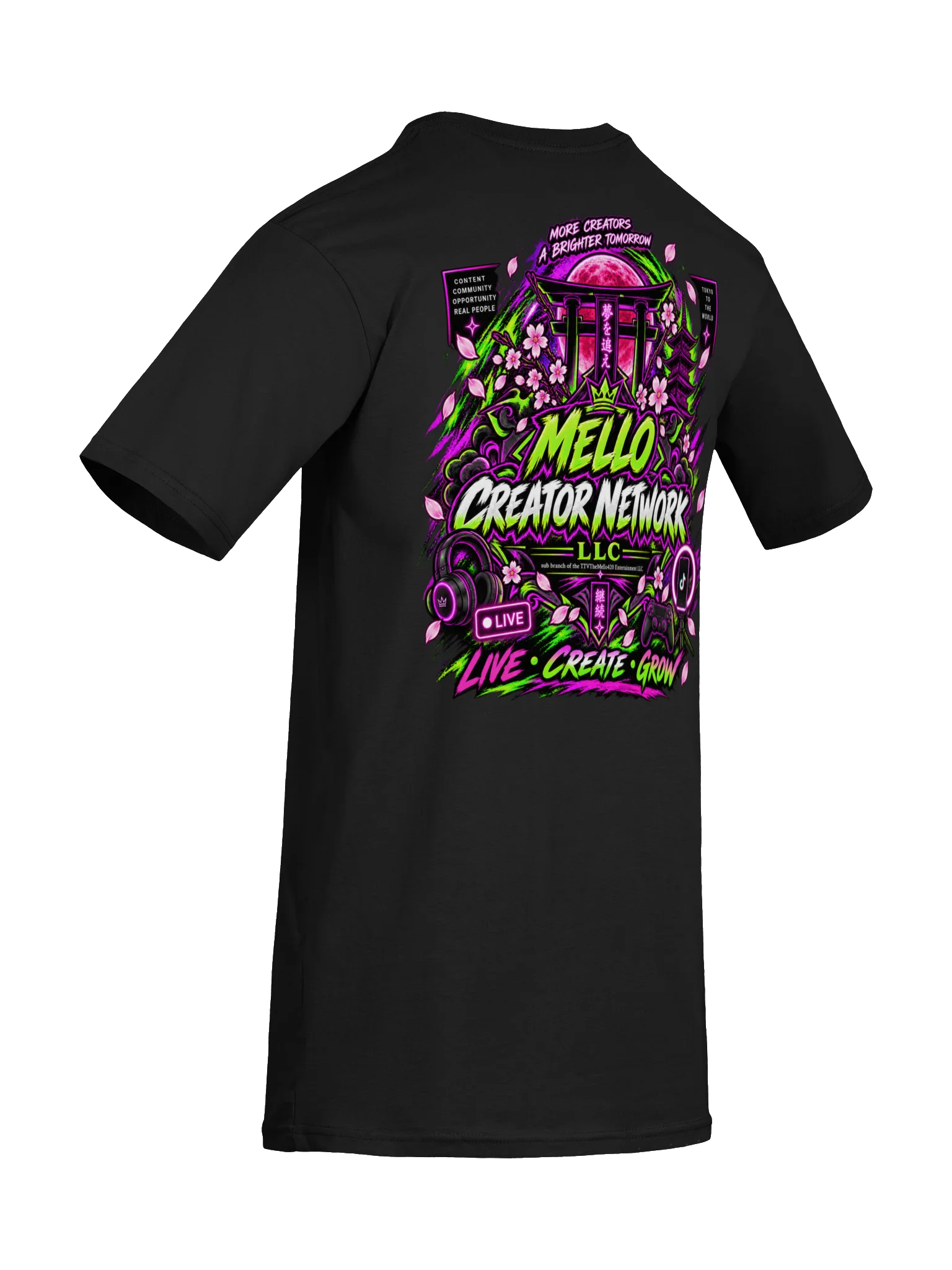 “Mello Creator Network x TikTok LIVE — Global Creators T-Shirt product image (8)