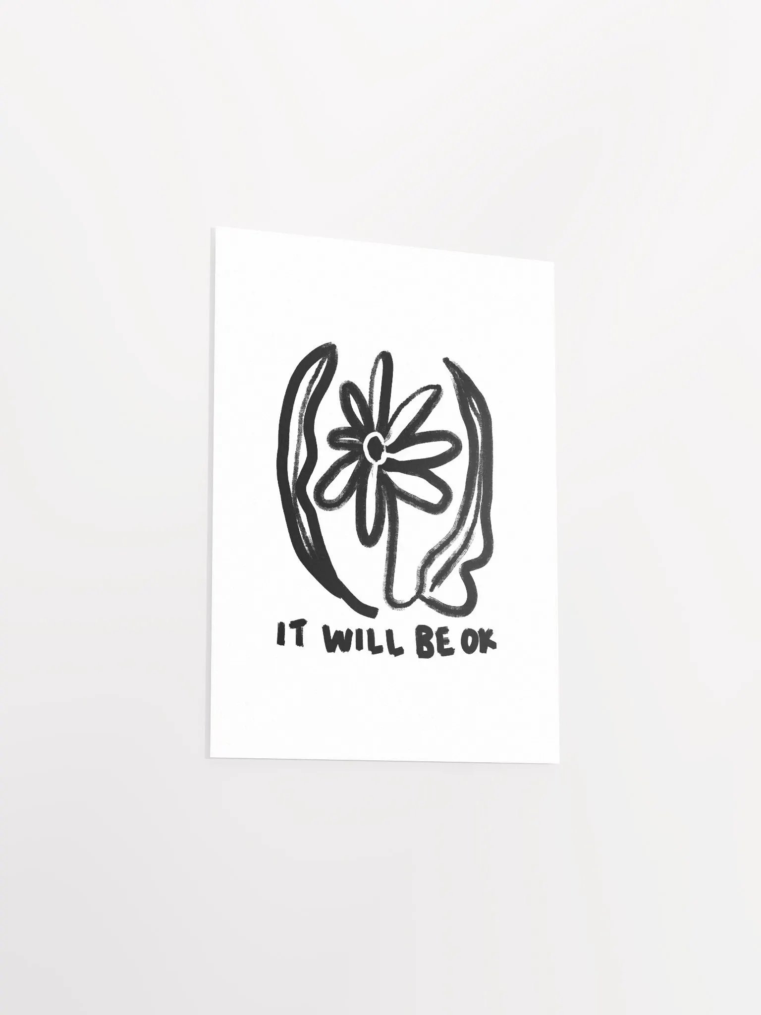 Be OK Art Print product image (25)