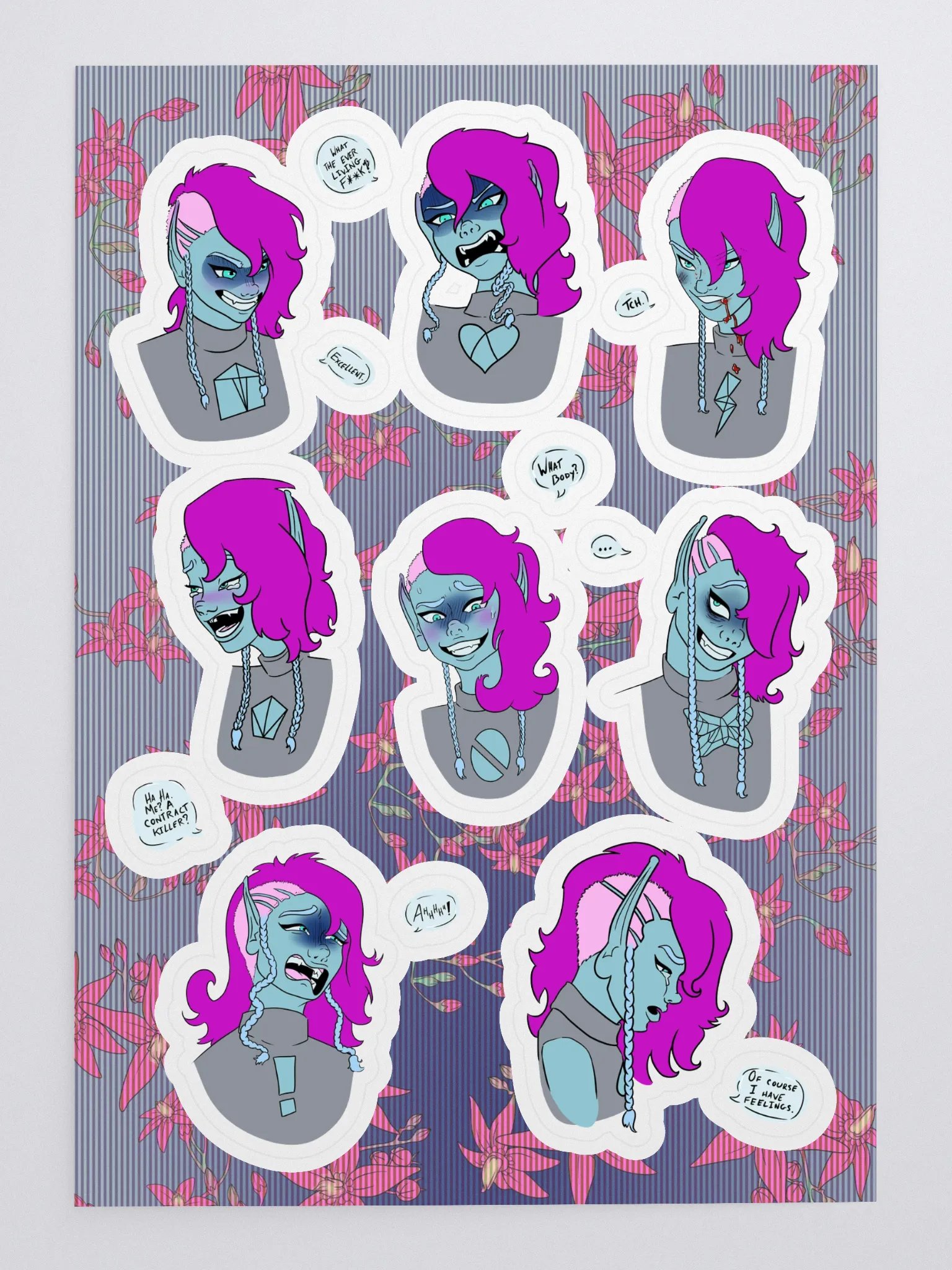 Elf Expression Sticker Sheet product image (3)