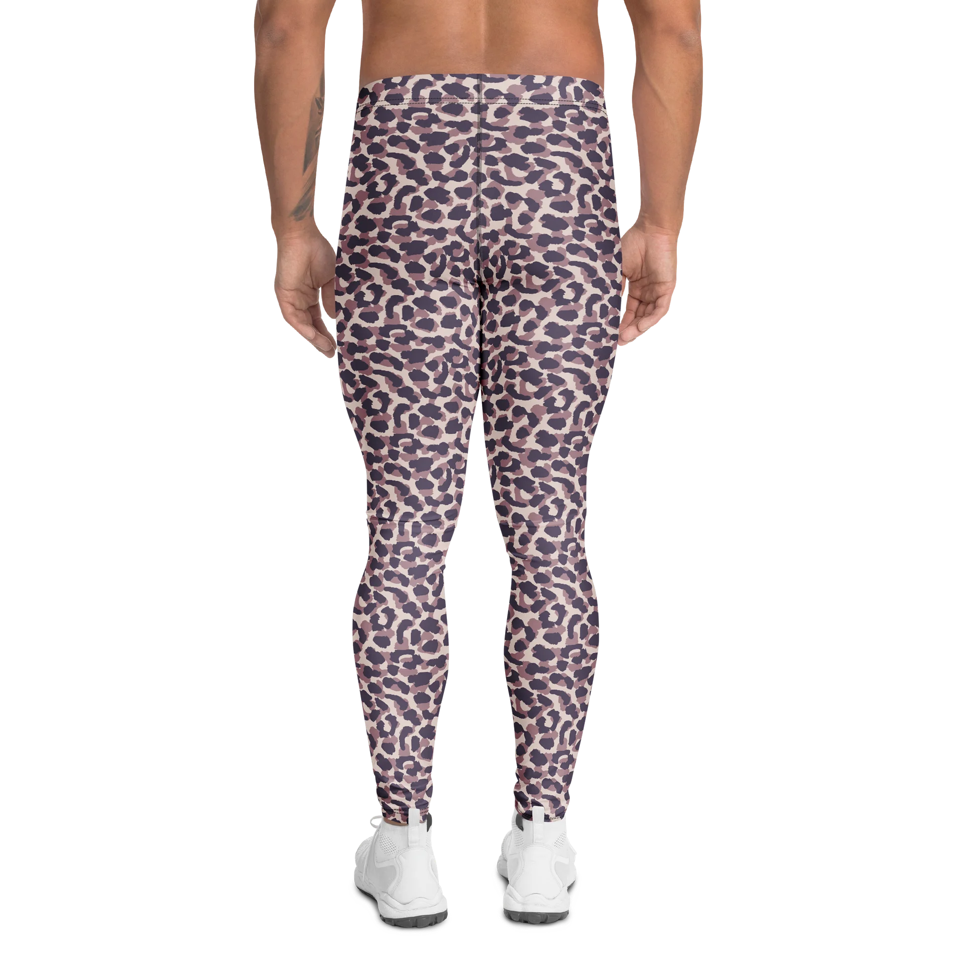 Comfortable Men's Leggings Bold Leopard Print product image (2)