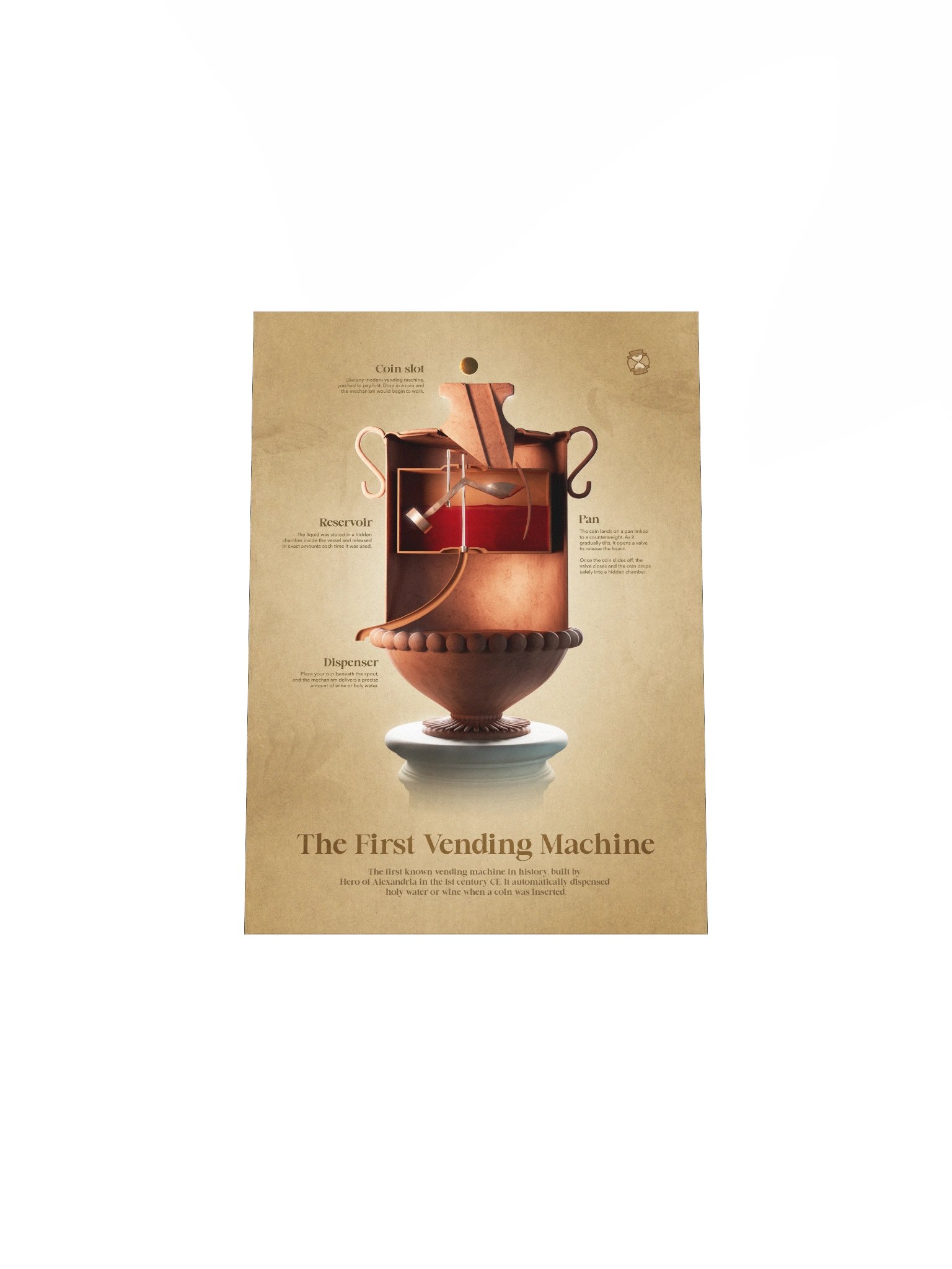 The First Vending Machine (Unframed Poster) product image (6)