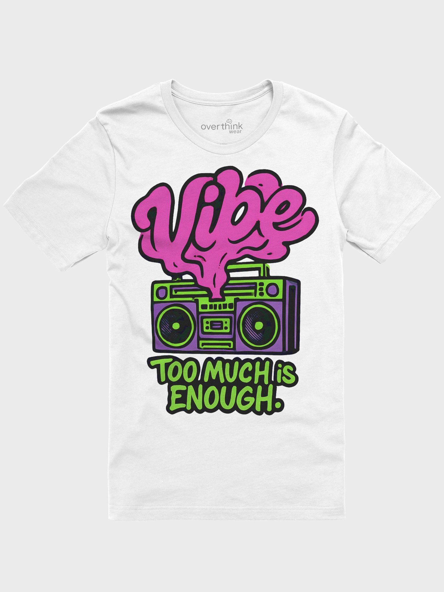 Vibe Heavy T-Shirt | Retro 80s Hip-Hop Streetwear Statement Tee product image (1)