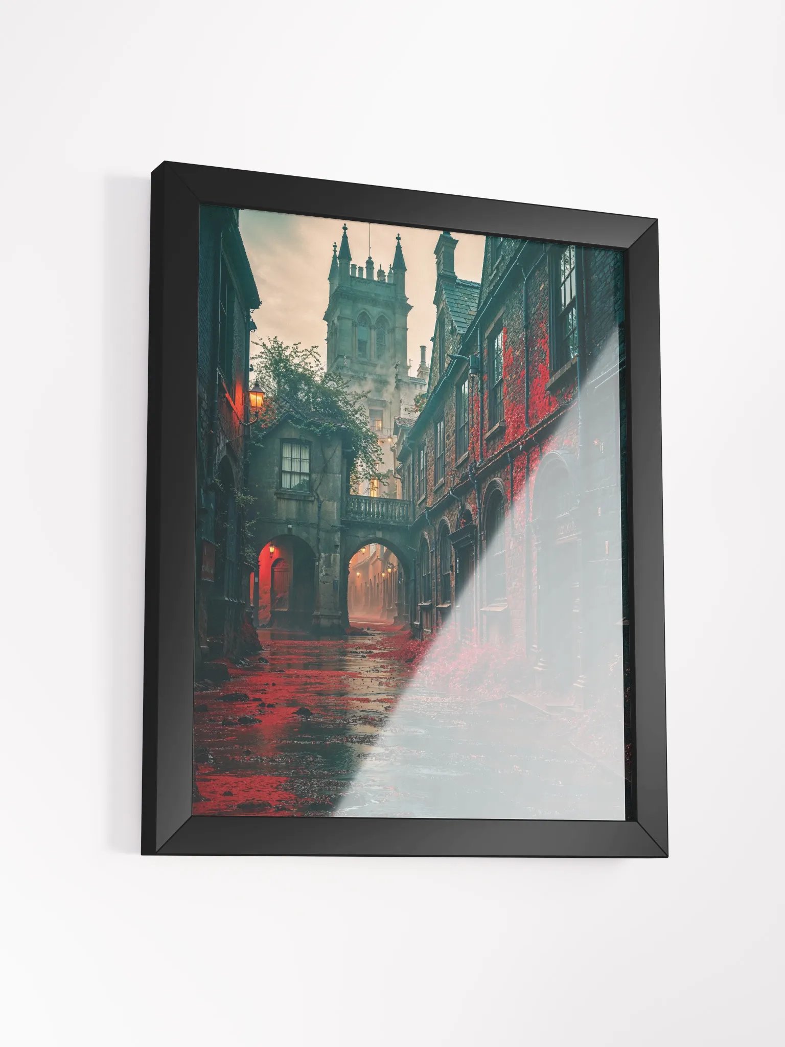 Gothic Crimson Passage Framed Print product image (14)