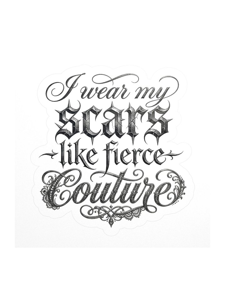 I Wear My Scars Like Fierce Couture (from Red Riding Hood's Survivor Anthem) product image (2)