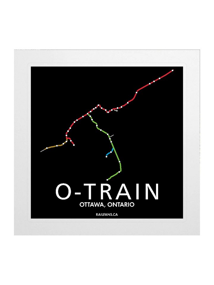 The Rail Fans Canada Transit Sticker - O-Train product image (1)