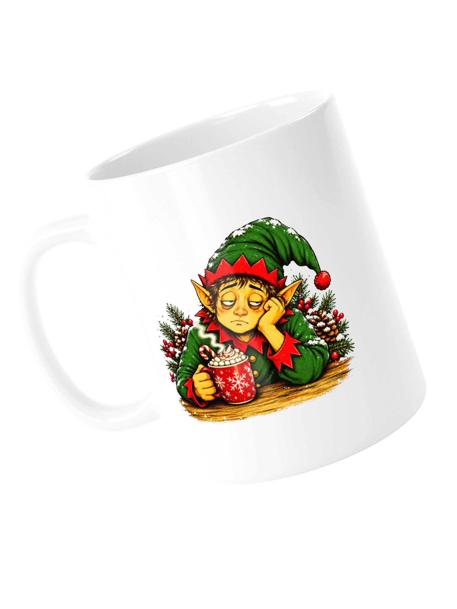Sleepy Christmas Elf Mug product image (13)