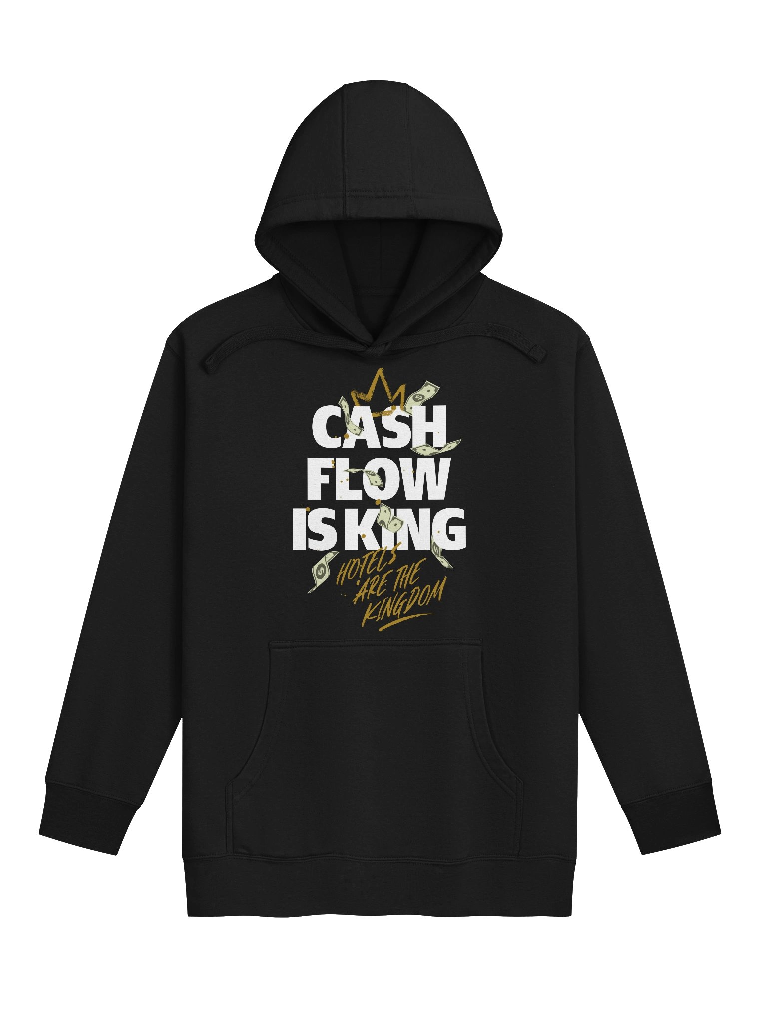 Hotel Sweatshirt – Cash Flow Is King, Hotels Are The Kingdom (Dark) product image (1)