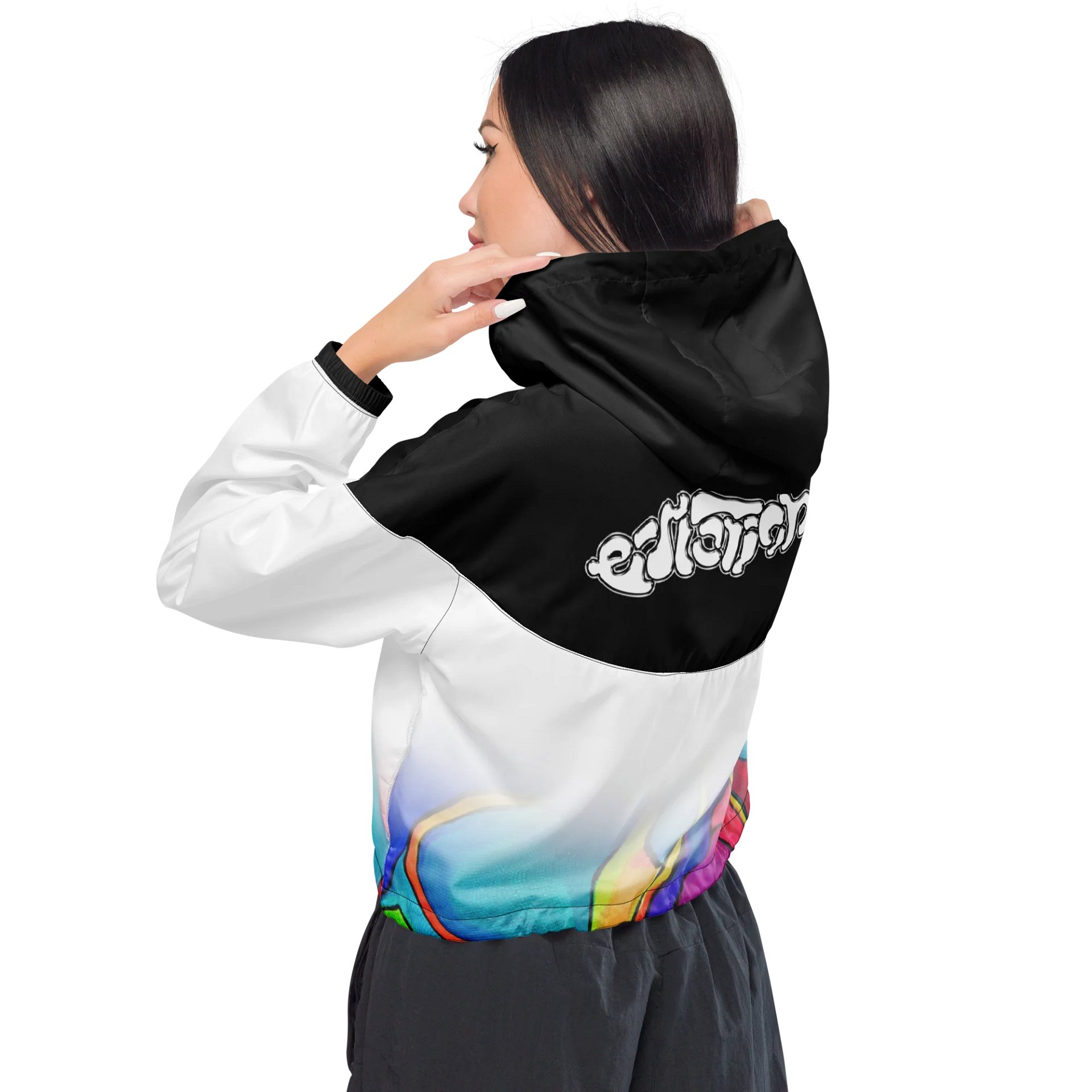 OVERSATURATION - Women's Cropped Windbreaker product image (4)