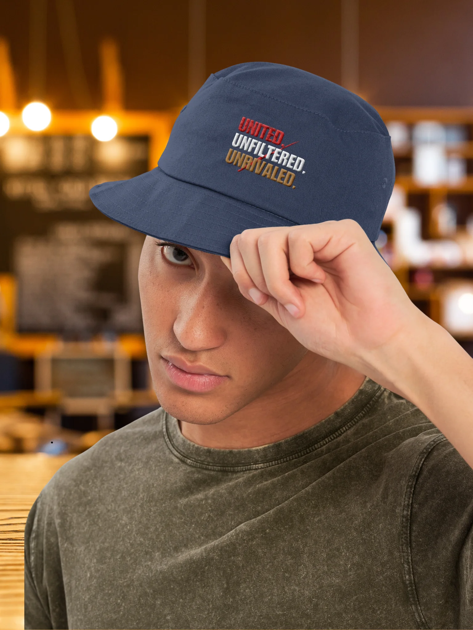 United. Unfiltered. Unrivaled. Flexfit Bucket Hat product image (9)