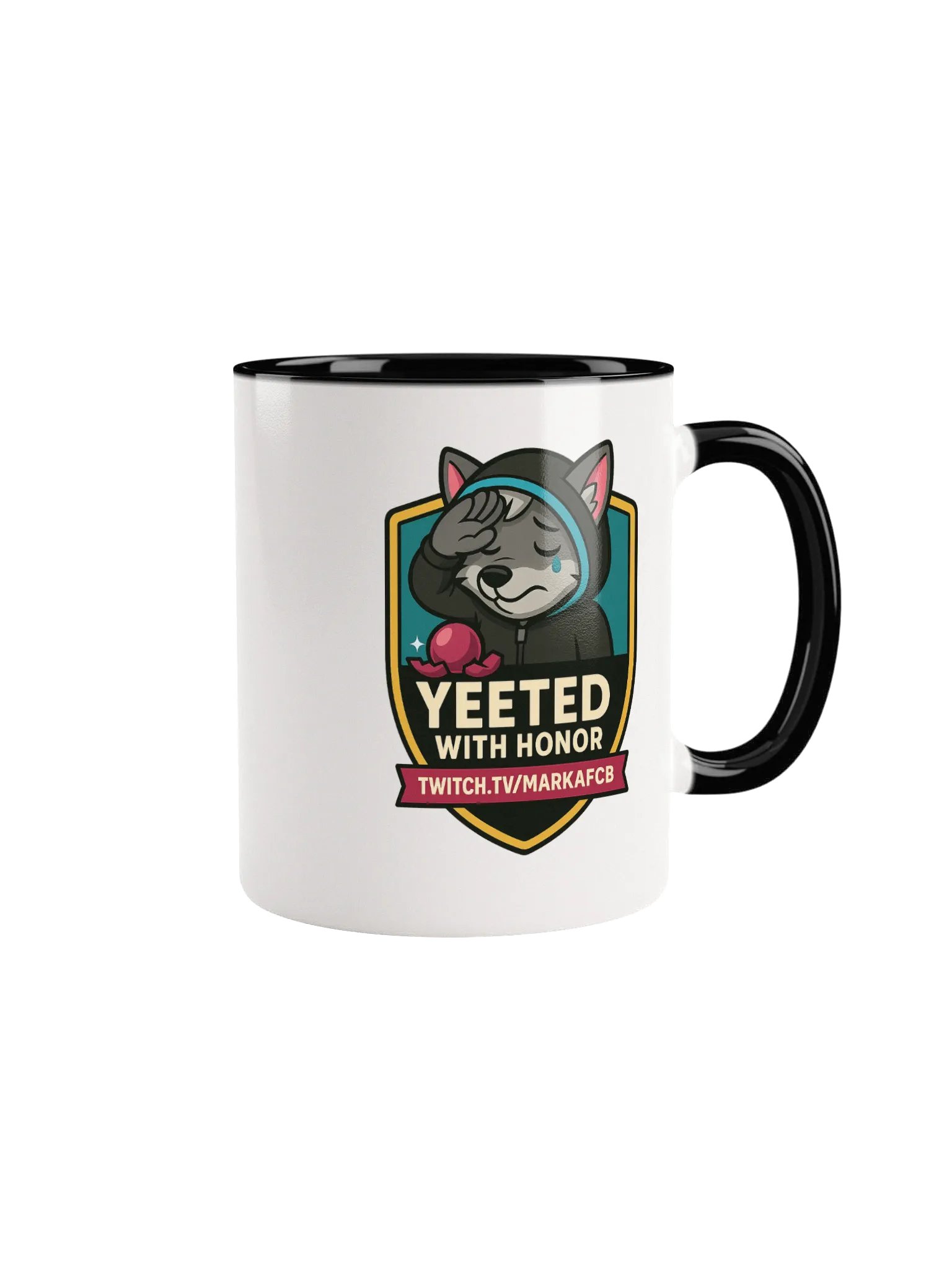 "YEETED WITH HONOR" MUG – Official Stream Mascot Edition product image (6)