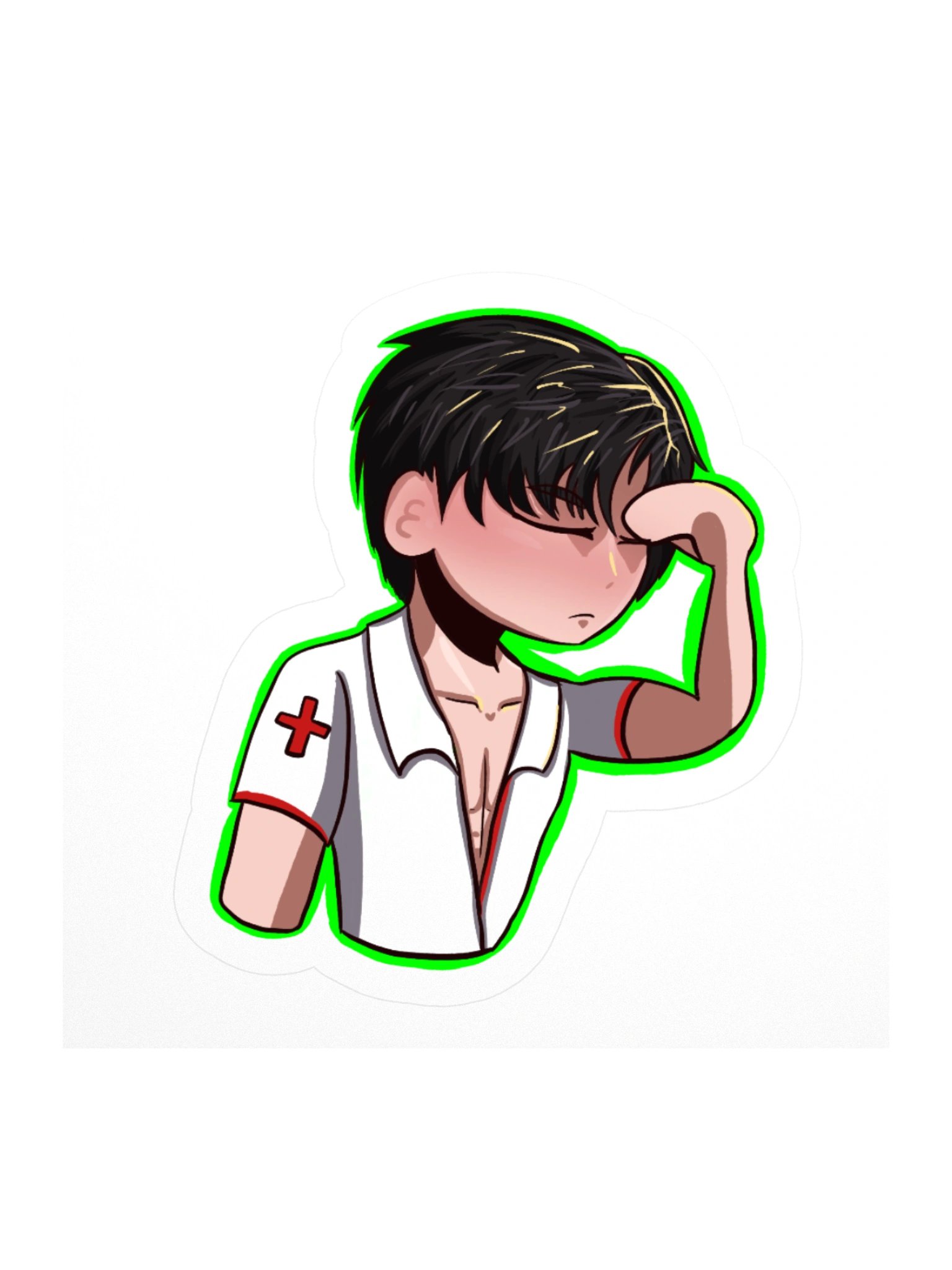 mr snowman nurse costume stickie product image (1)