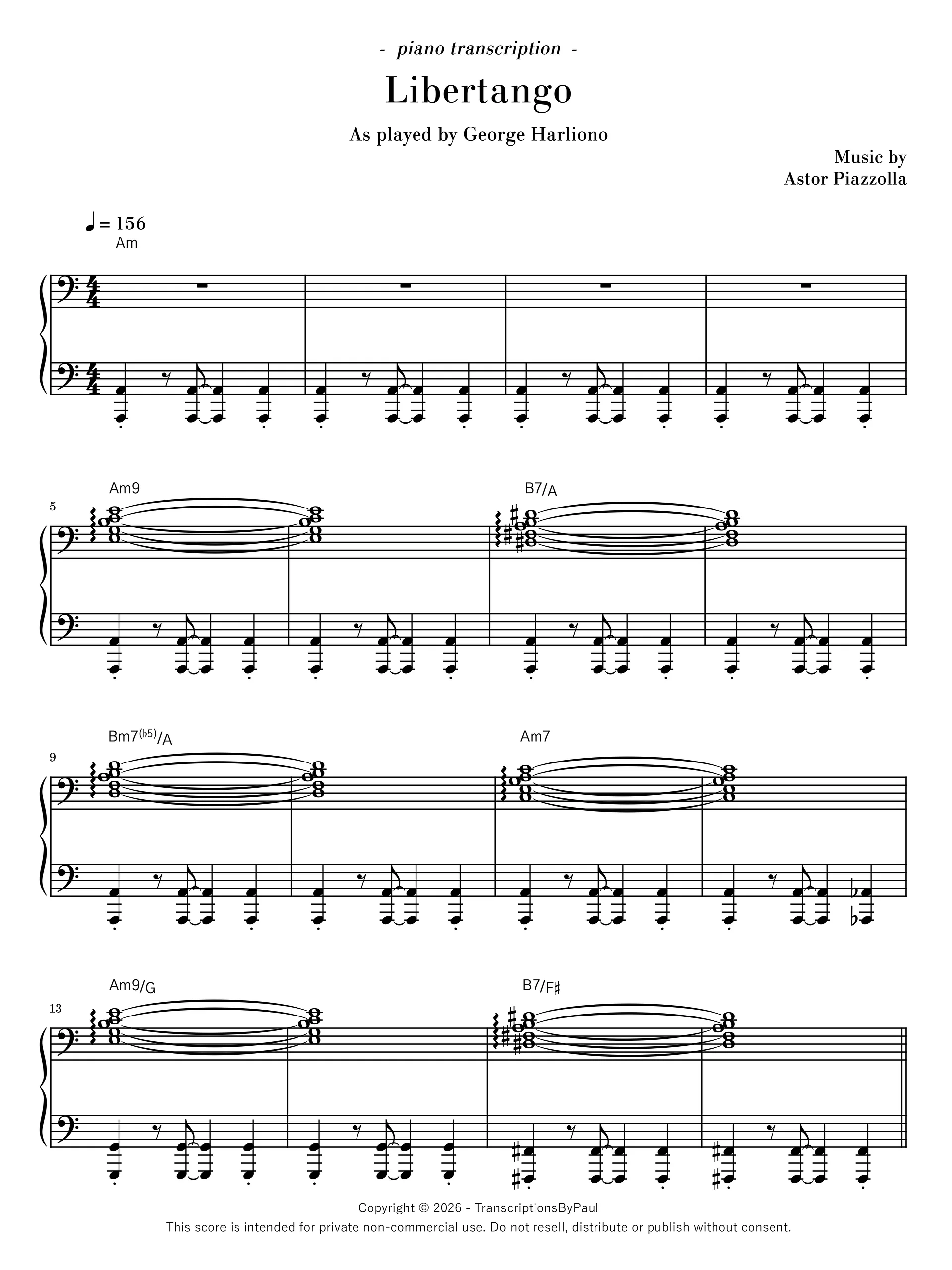Libertango - George Harliono product image (1)