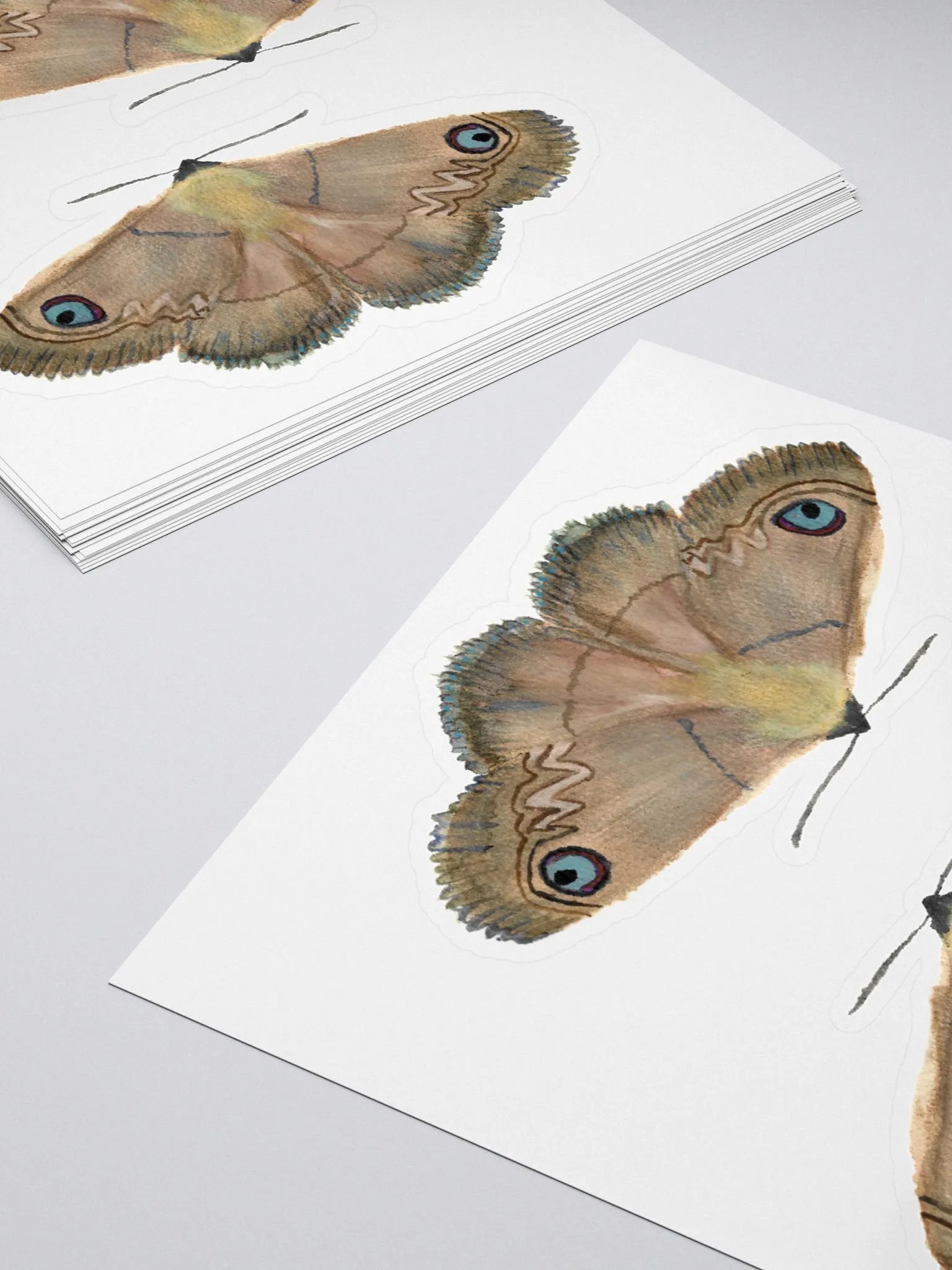 Southern Old Lady Moth Sticker (x2) product image (4)