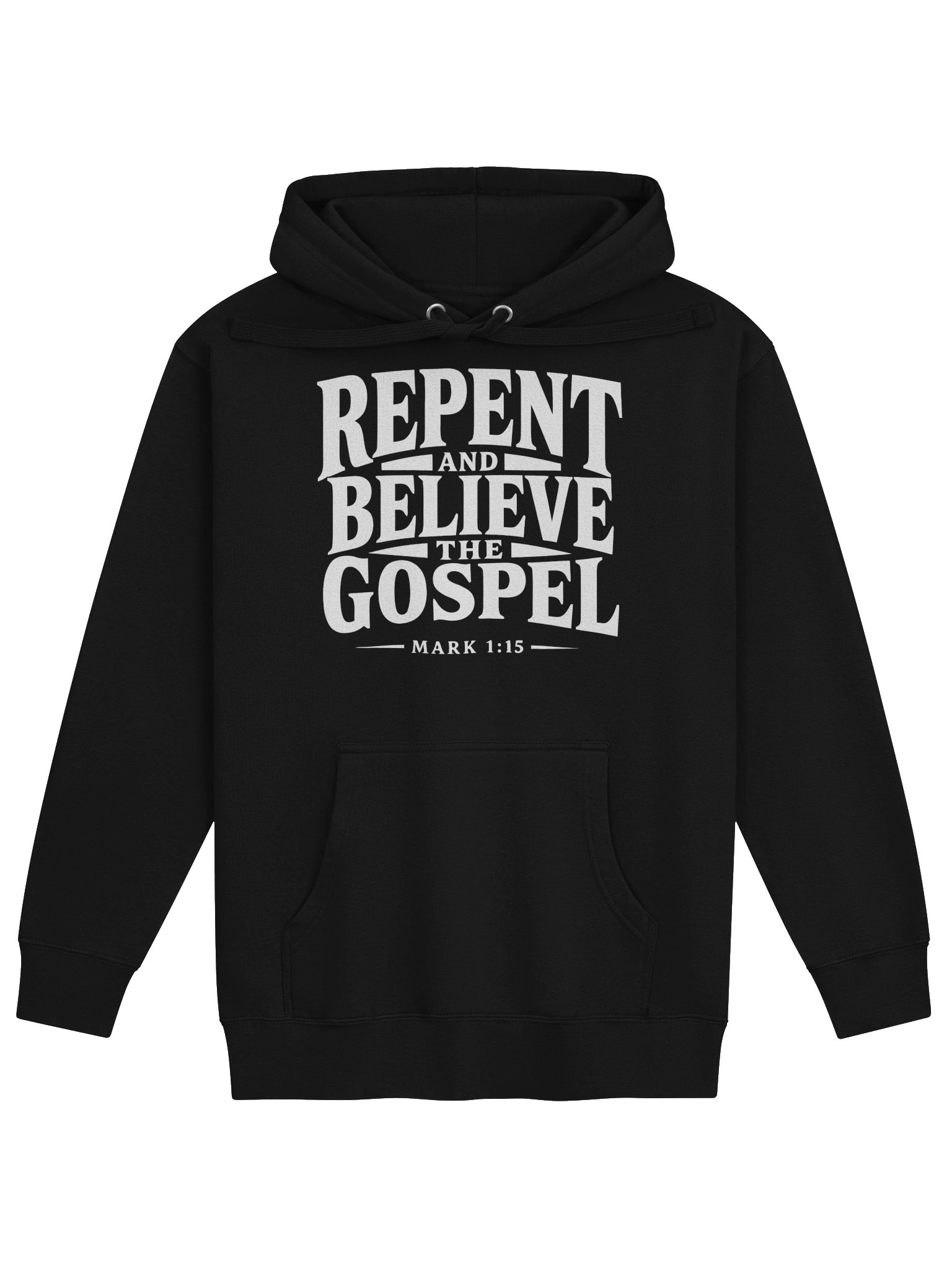 Repent and Believe the Gospel Mark 1:15 - Premium Hoodie product image (7)