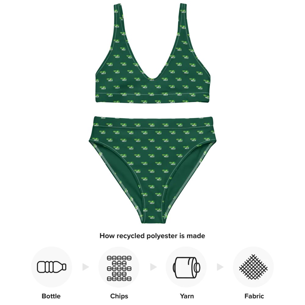 MSLA Green High Waisted Bikini product image (5)