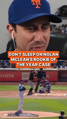 Don't sleep on Nolan McLean's Rookie of the Year case.