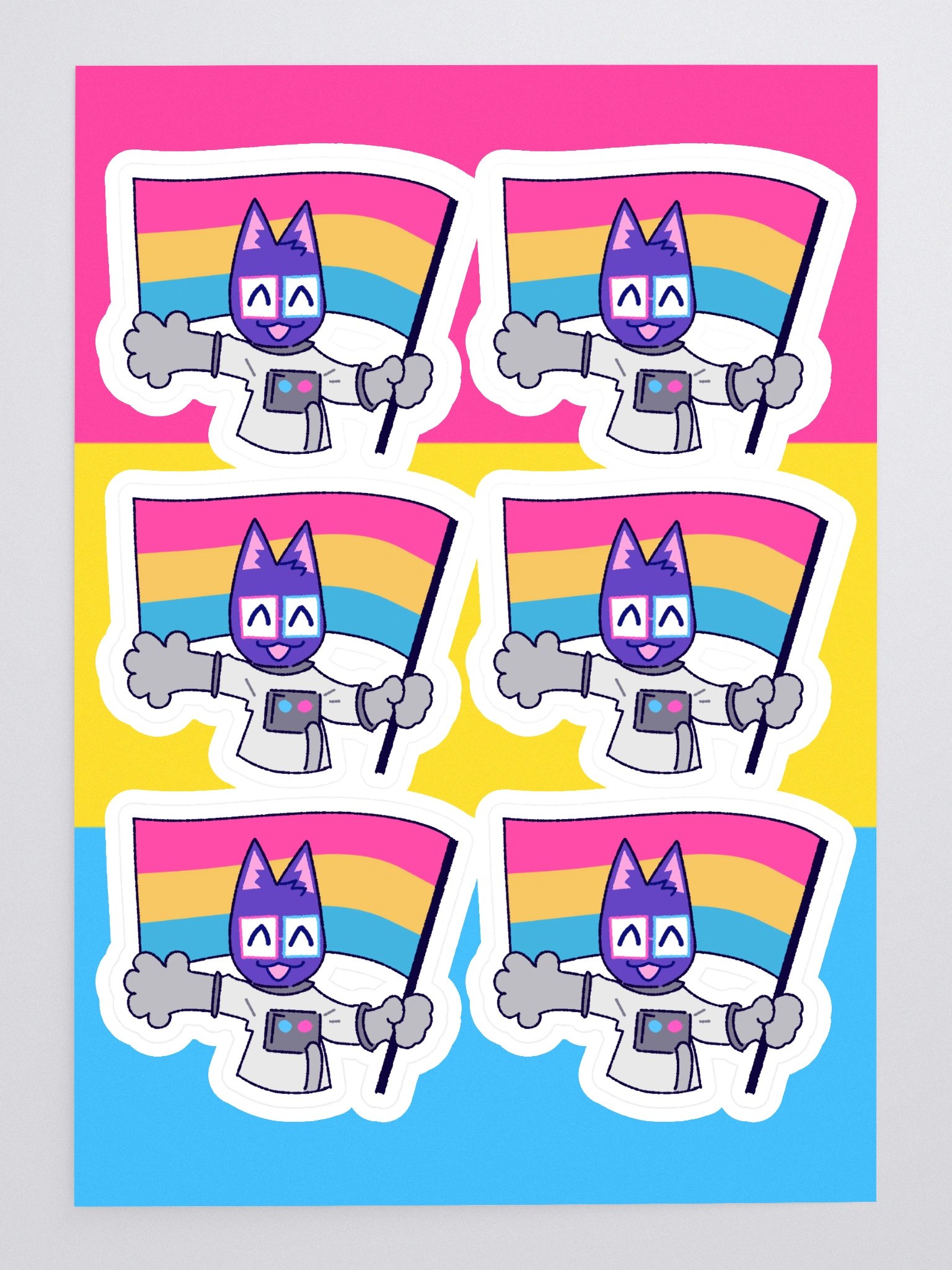 pansexual pride kaykay sticker sheet product image (3)