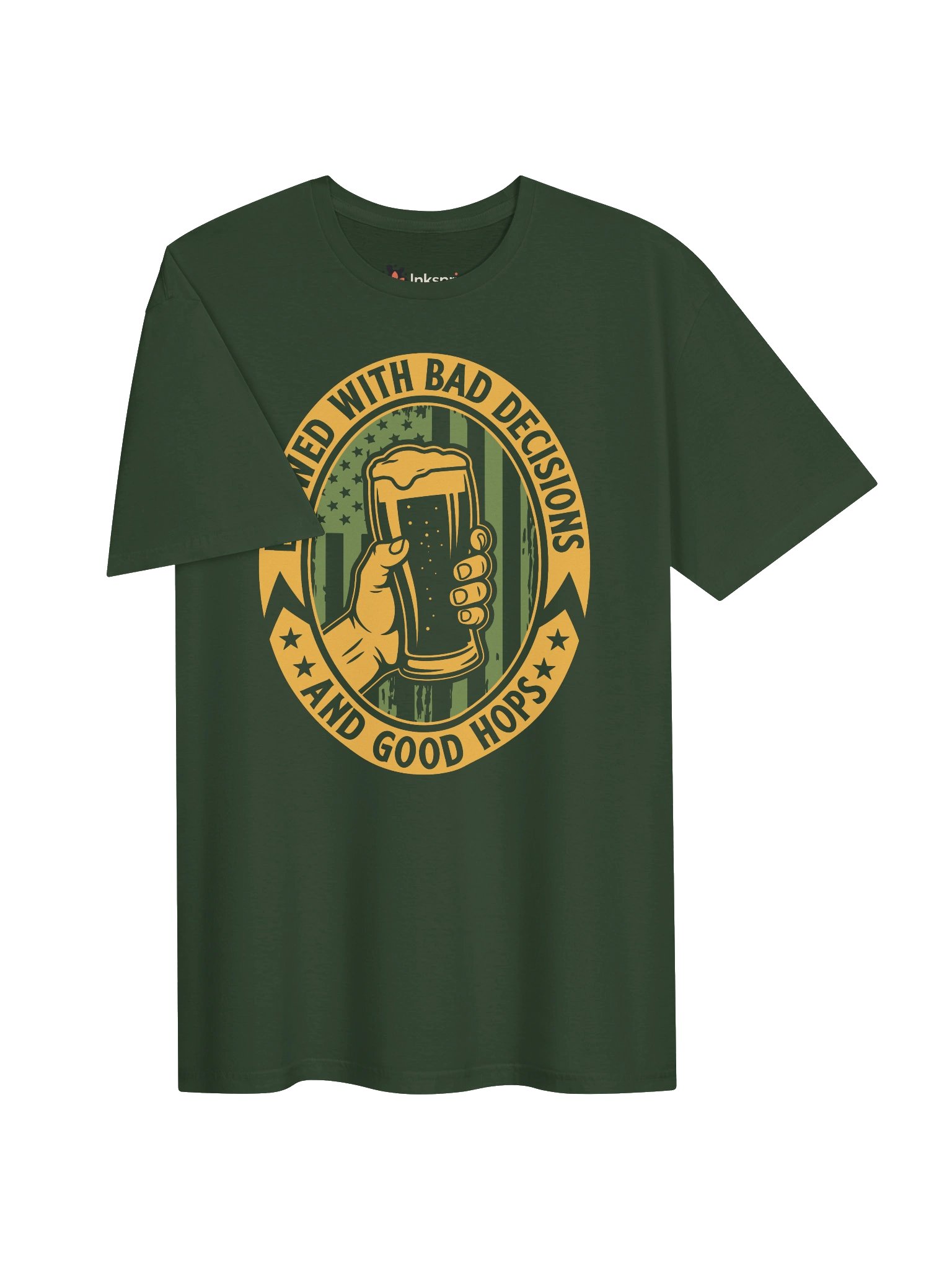 Brewed With Bad Decisions and Good Hops Unisex T-Shirt product image (23)