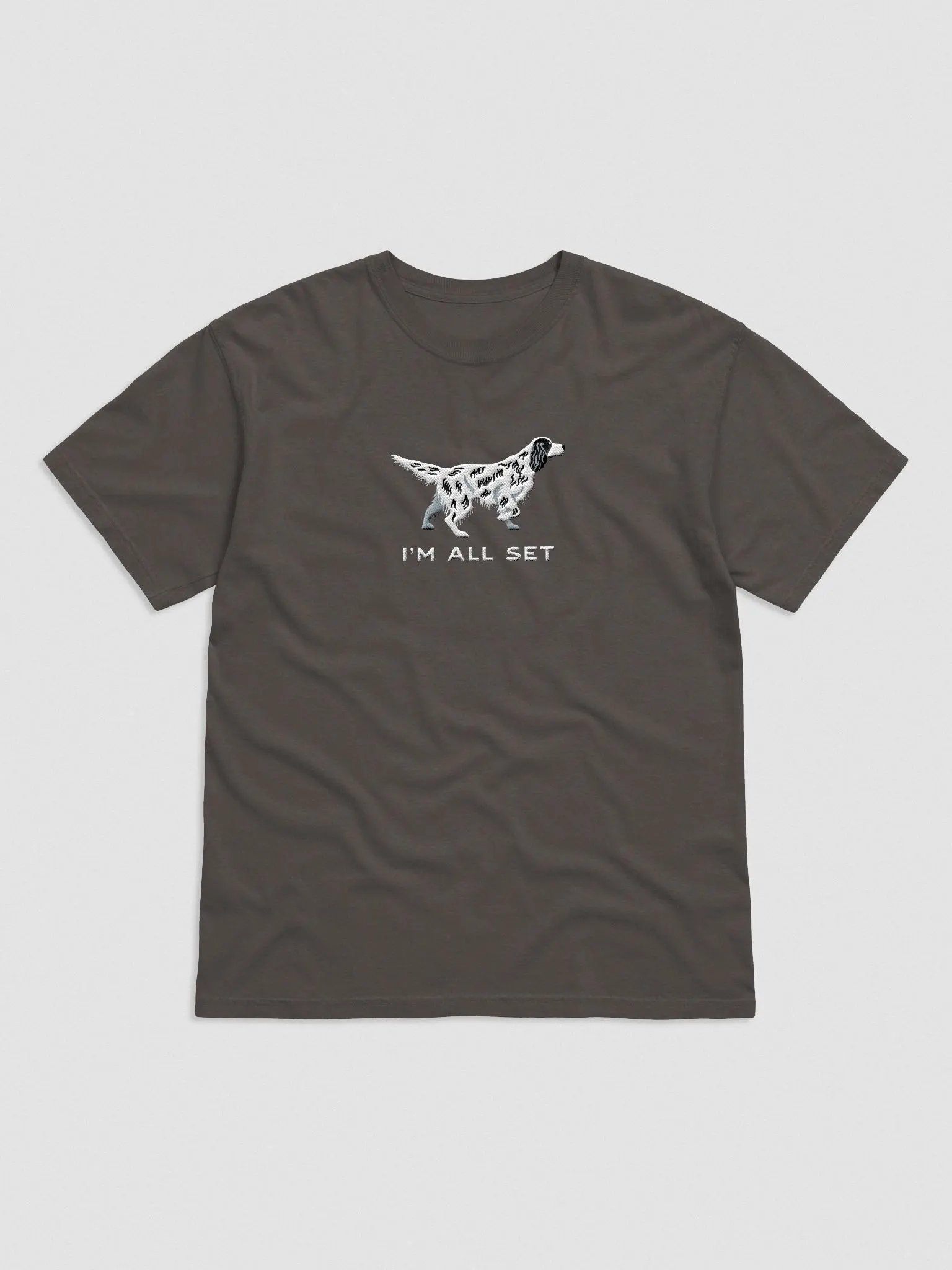 I'm All Set T-Shirt(Embroidered) of an English Setter product image (4)