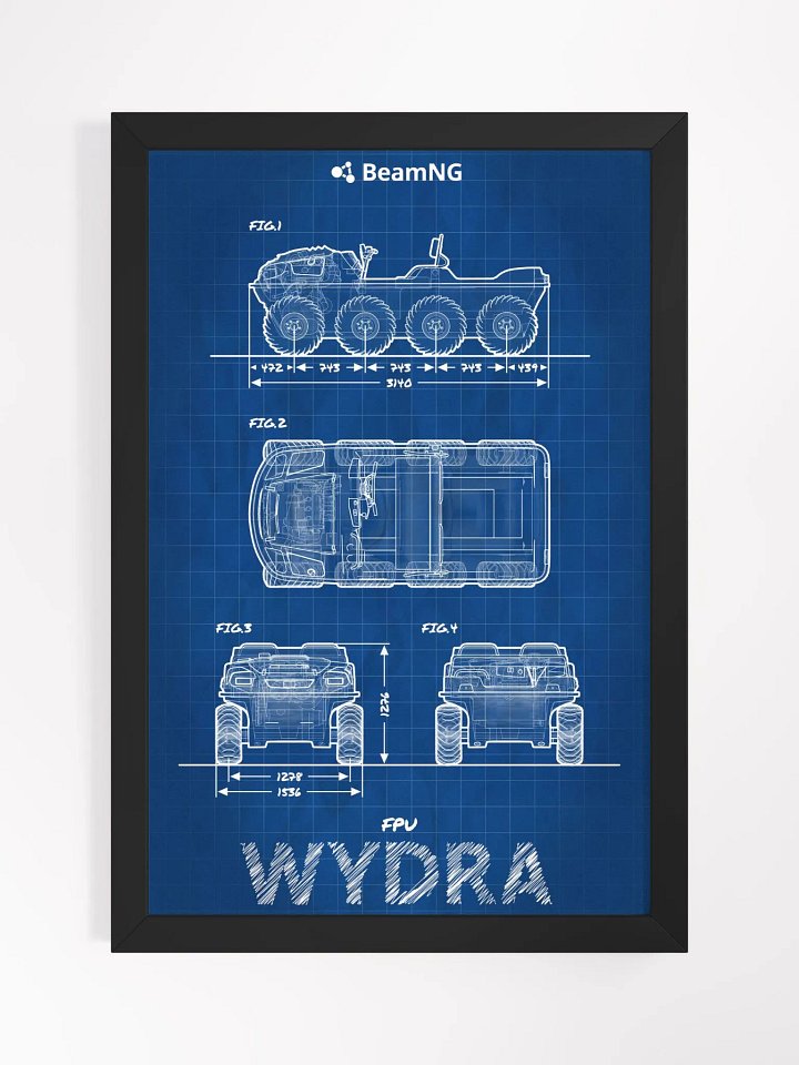 Framed Poster: FPU Wydra Blueprint product image (1)