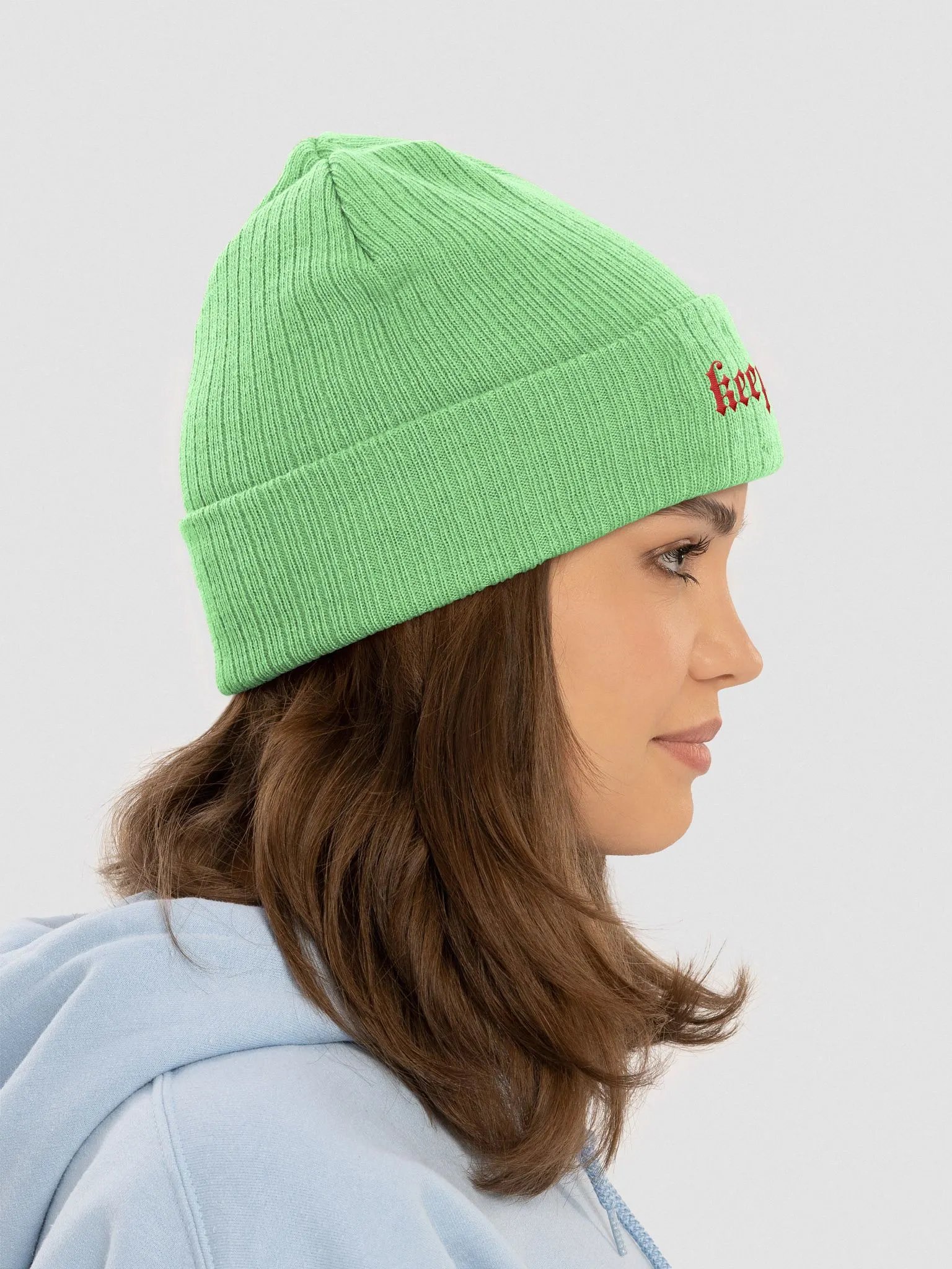 Realistic Red Gothic Knit Beanie product image (51)