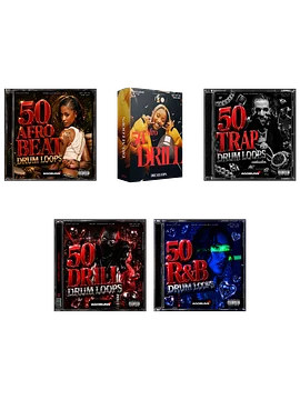   ULTIMATE DRUM LOOP BUNDLE – 250+ Loops (5 Packs in 1)