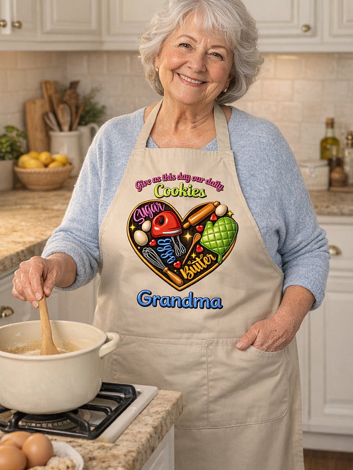 Grandma's Daily Cookies Organic Cotton Apron product image (5)