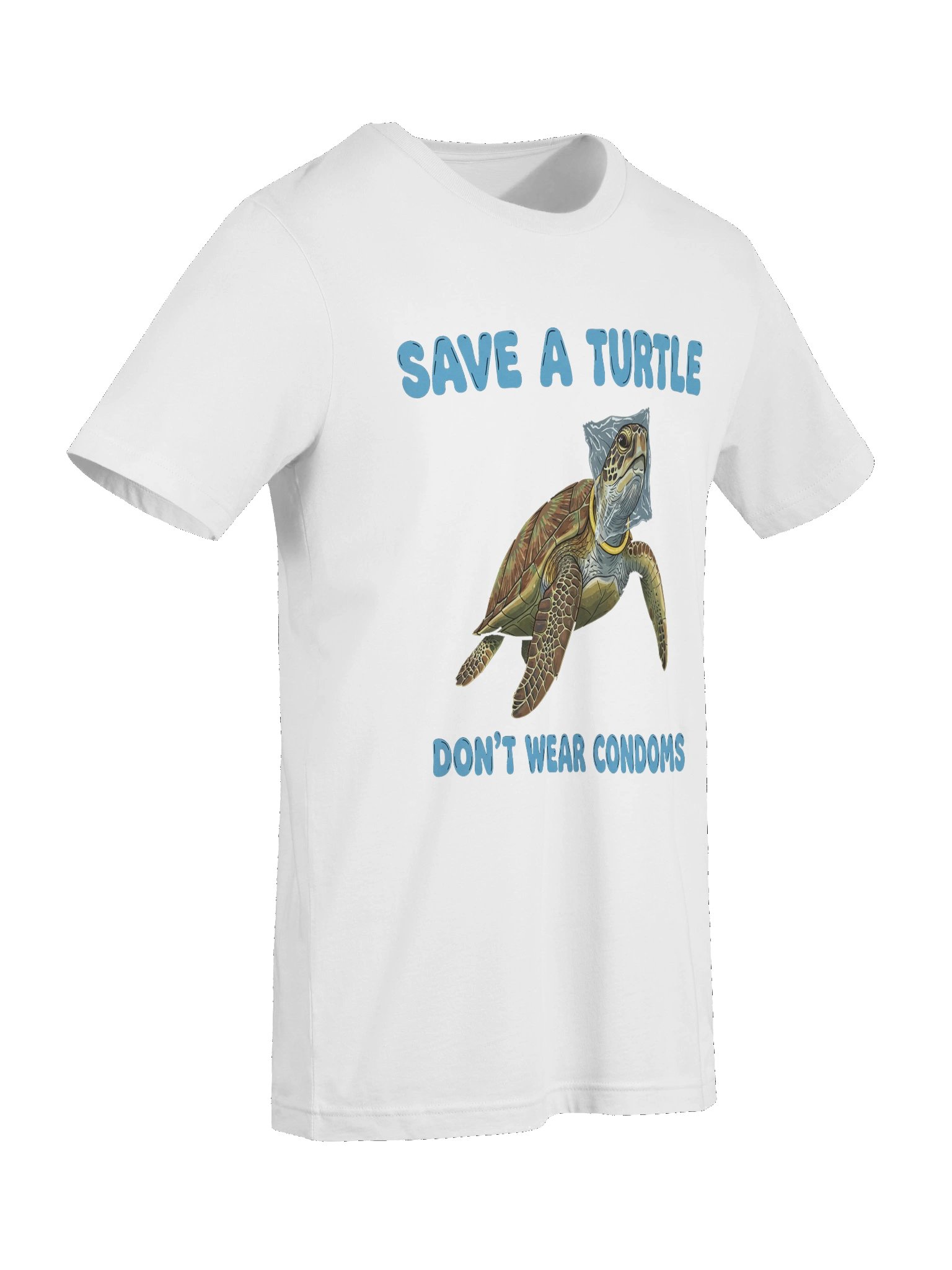 Save a turtle, dont wear condoms tshirt product image (81)