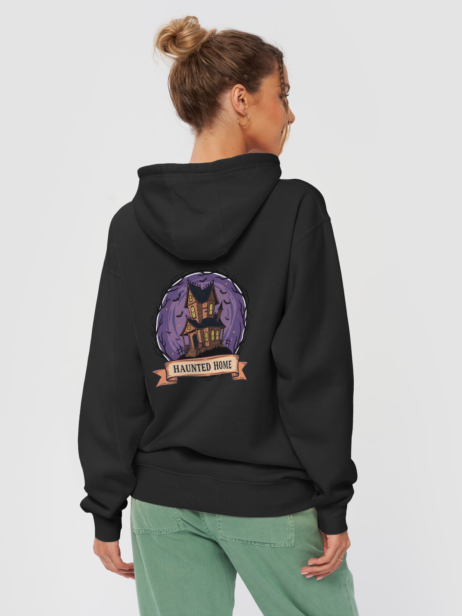 Haunted Home Halloween Hoodie – Spooky Haunted House Sweatshirt for Scary Season Outfits product image (25)