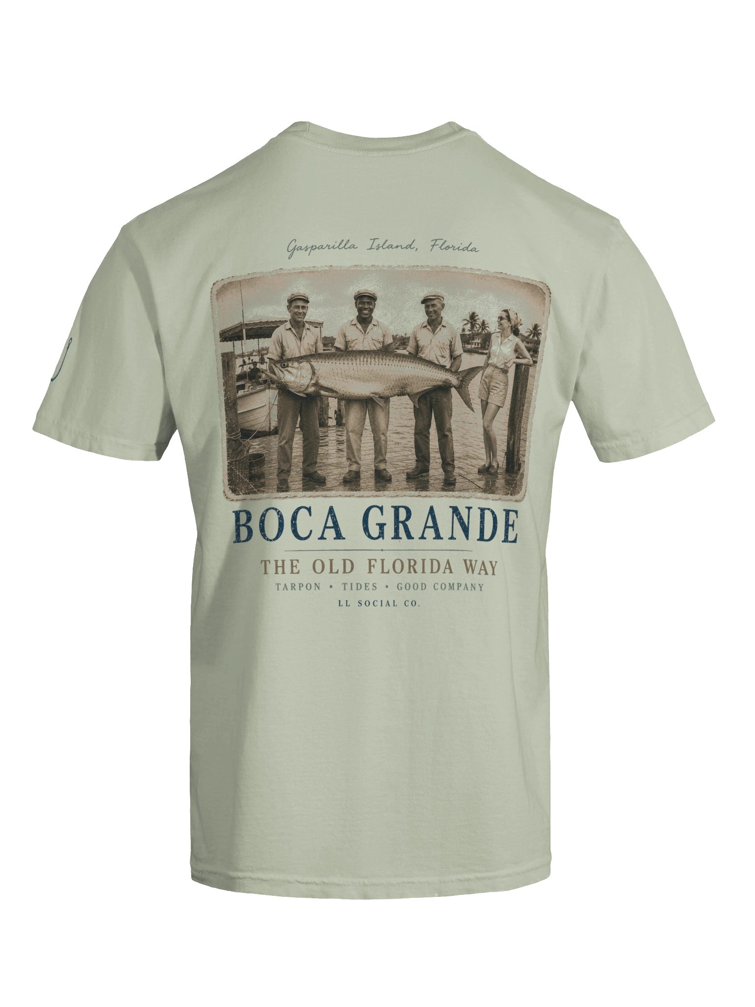 LL Social Co. The Old Florida Way Tee — Boca Grande (BACK) product image (7)