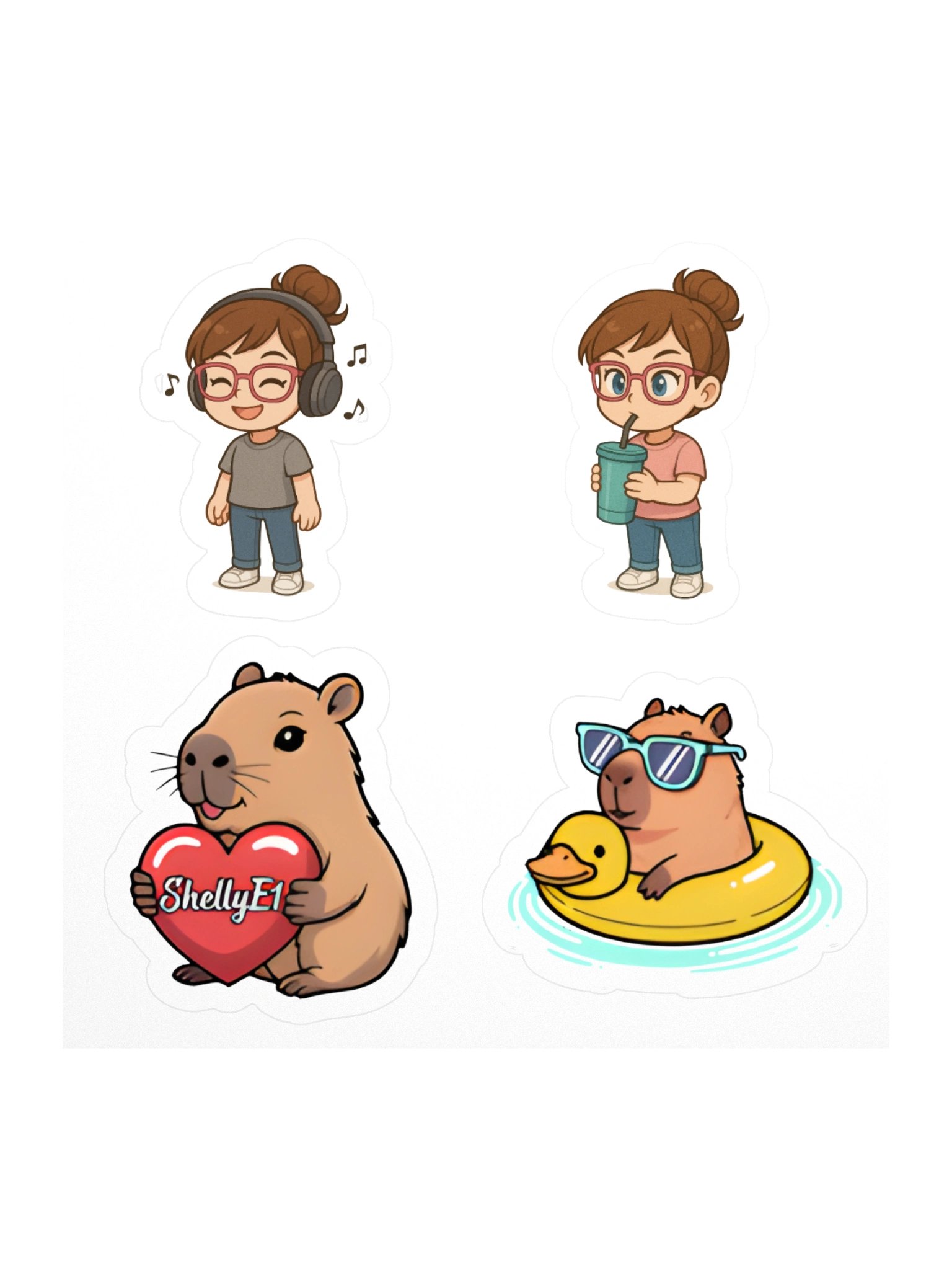Capybara Stickers Sheet 2 product image (2)